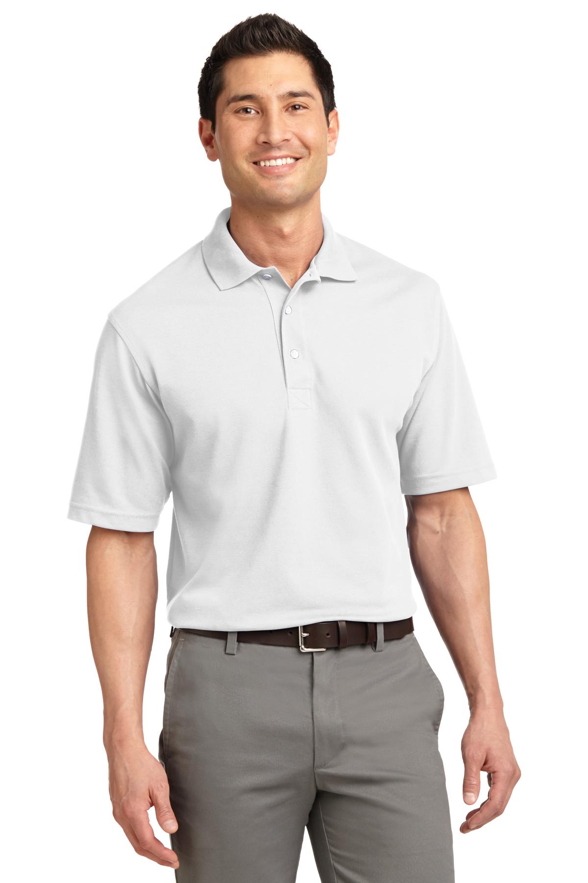 Custom logo Port Authority® Rapid Dry™ Polo.  K455 in White
