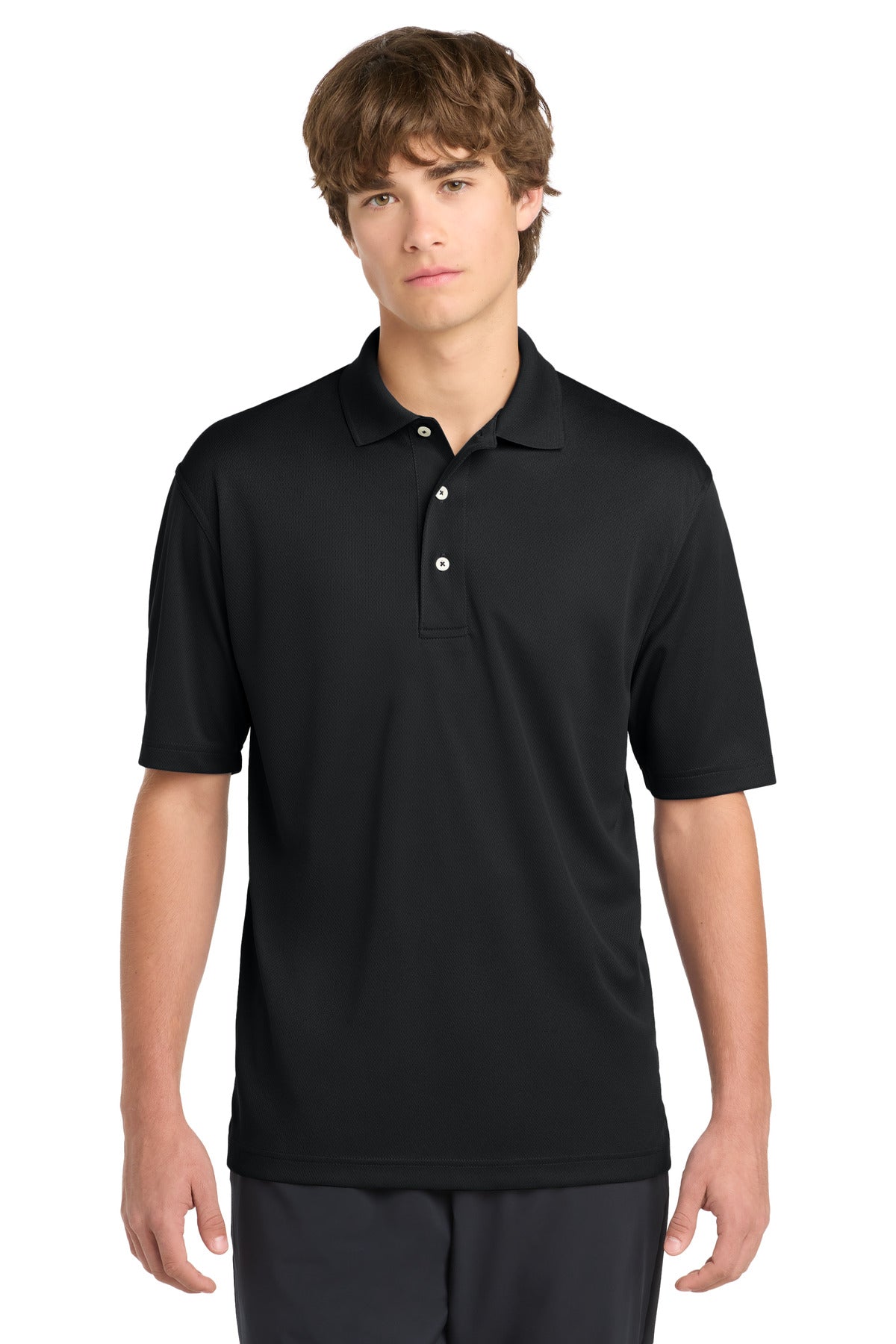 Custom logo Sport-Tek® Dri-Mesh® Polo.  K469 in Black