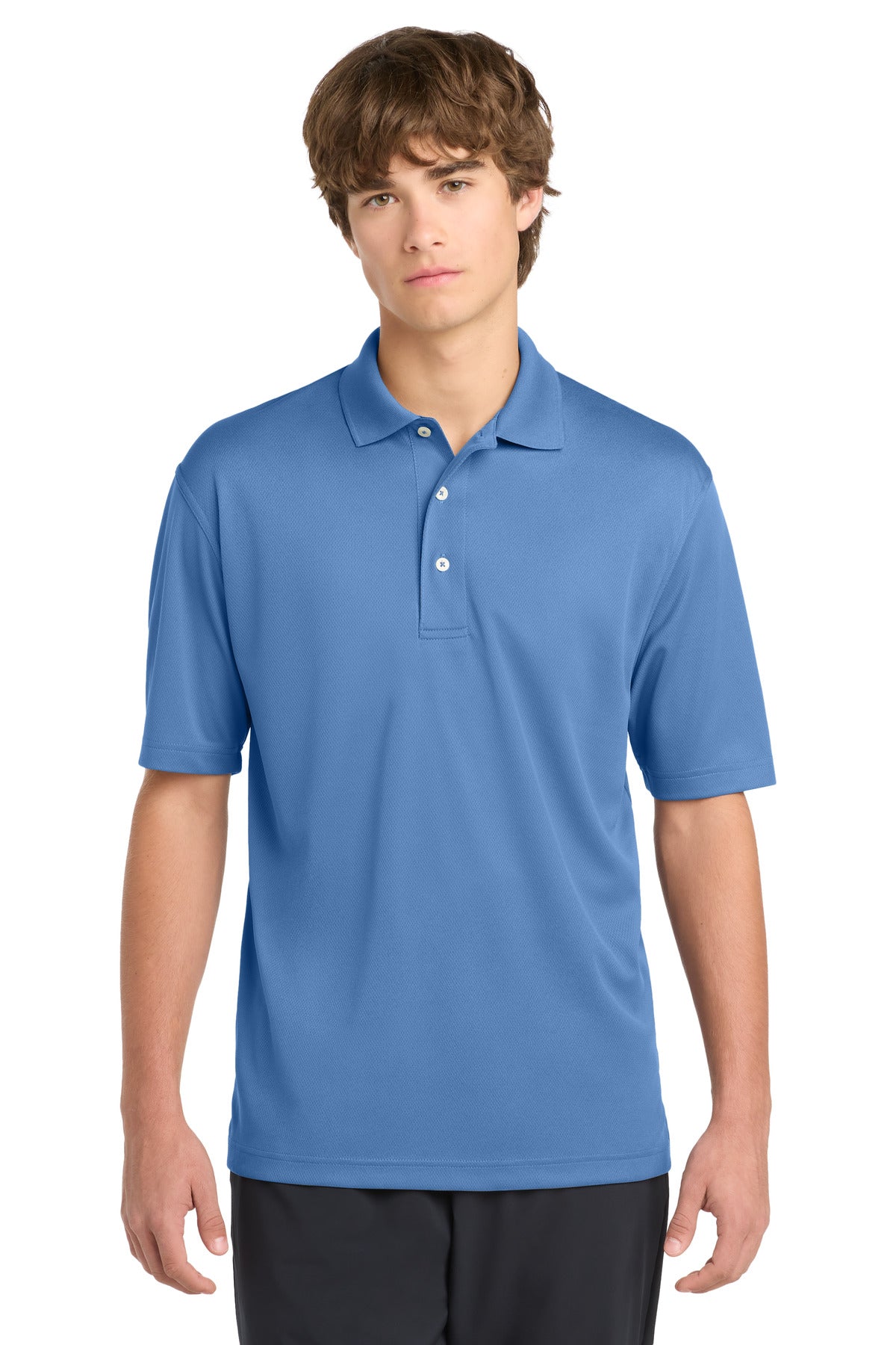Custom logo Sport-Tek® Dri-Mesh® Polo.  K469 in Blueberry