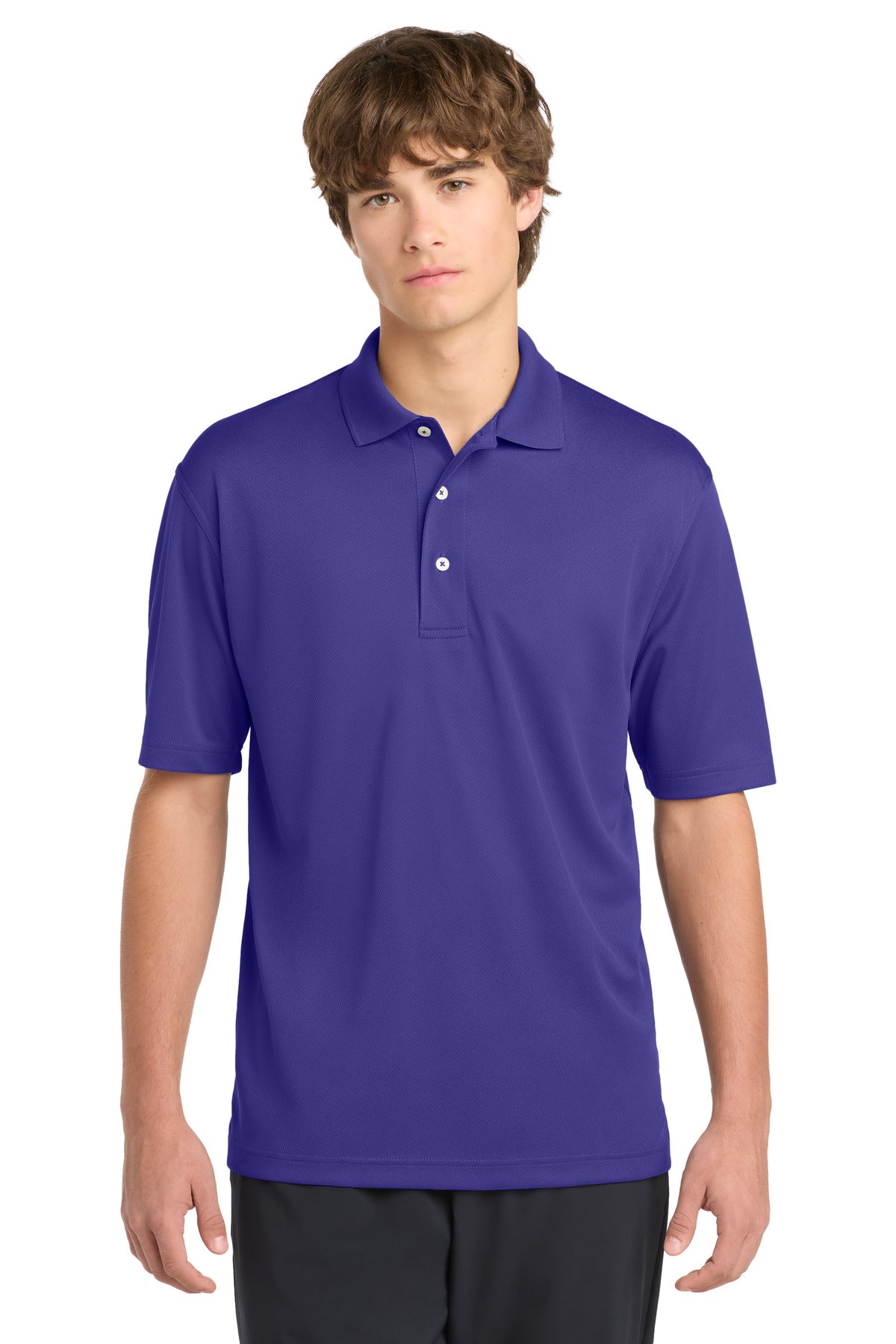 Custom logo Sport-Tek® Dri-Mesh® Polo.  K469 in Purple