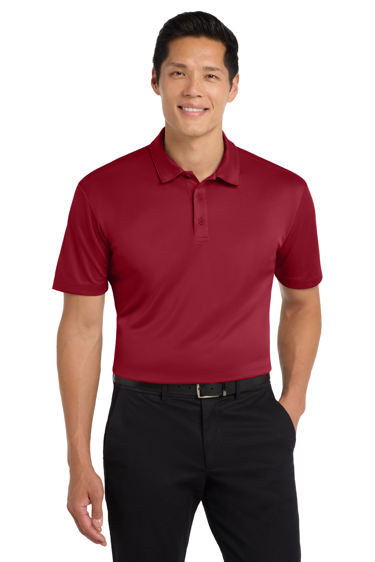 Custom logo Port Authority® Silk Touch™ Performance Polo. K540 in Red