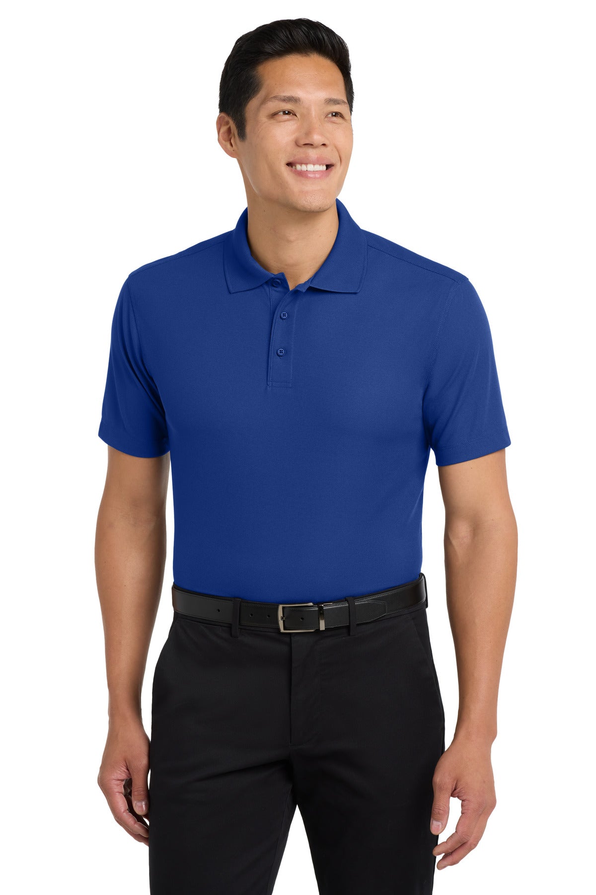 Custom logo Port Authority® Dry Zone® Grid Polo. K572 in True Royal