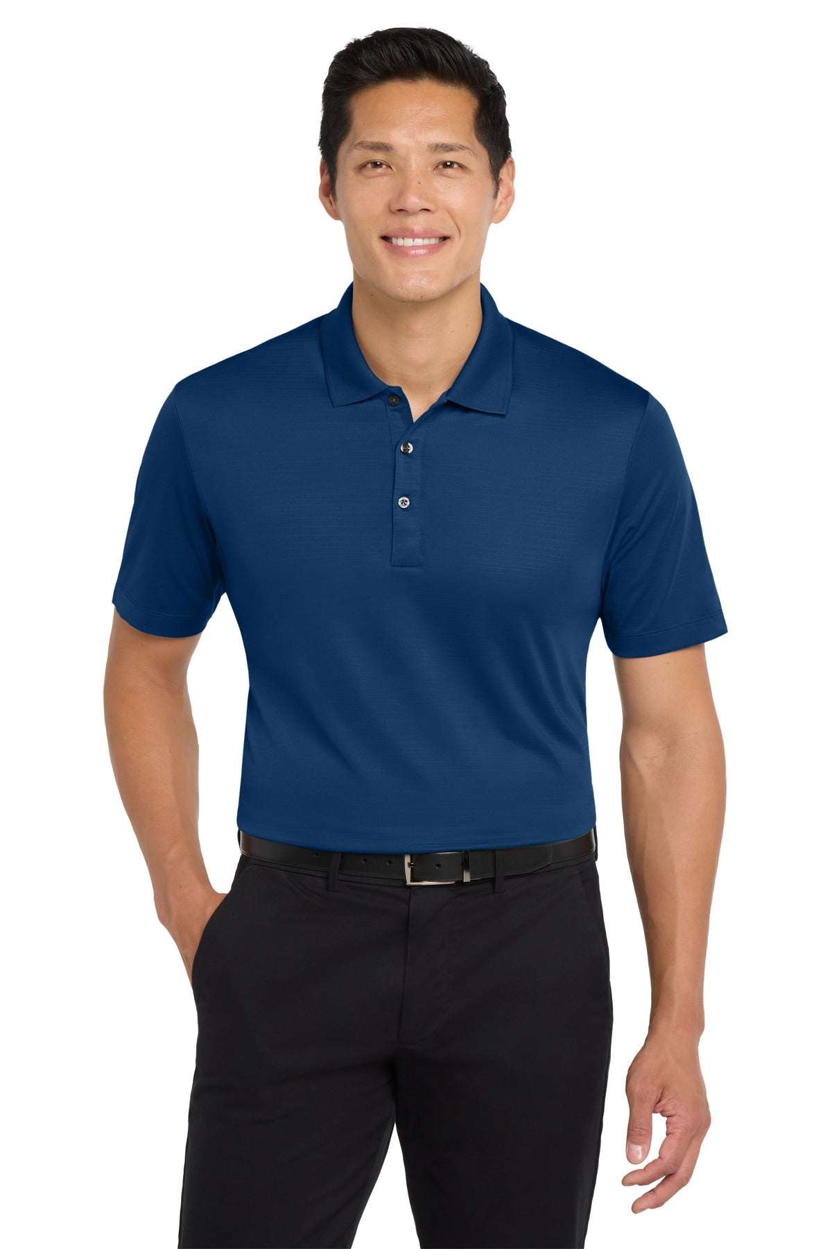 Custom logo Port Authority ® Eclipse Stretch Polo. K587 in Estate Blue