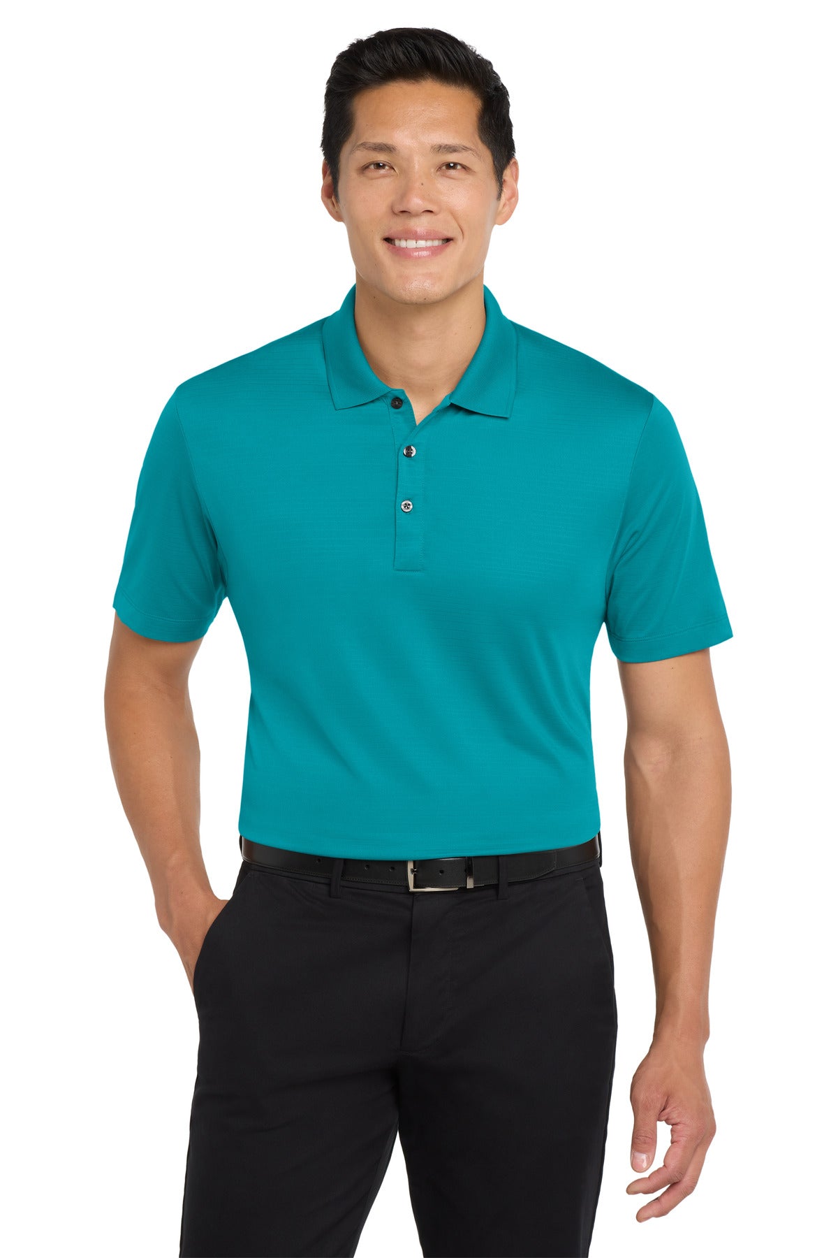 Custom logo Port Authority ® Eclipse Stretch Polo. K587 in Tropic Blue
