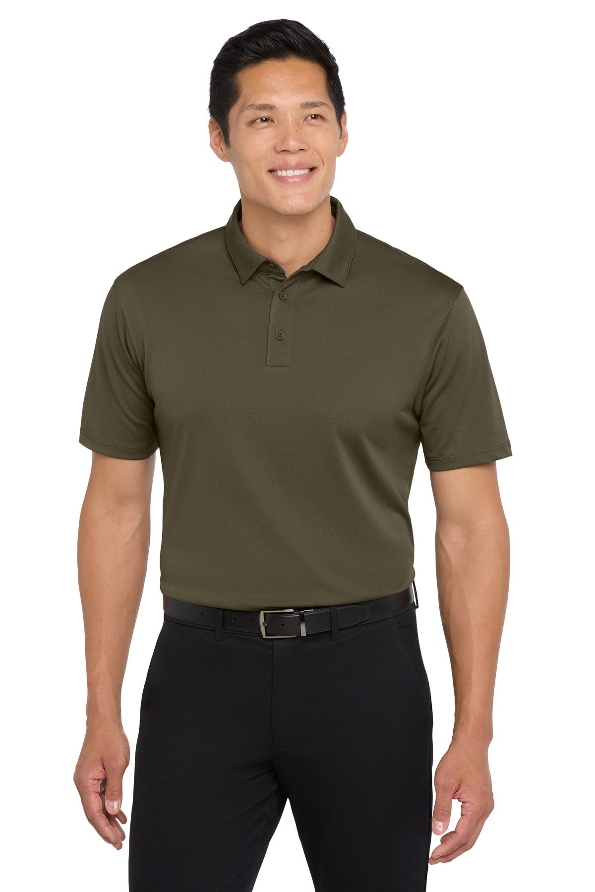 Custom logo Port Authority ® UV Choice Pique Polo K750 in Deep Olive