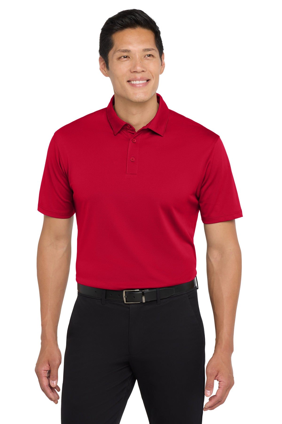 Custom logo Port Authority ® UV Choice Pique Polo K750 in Rich Red
