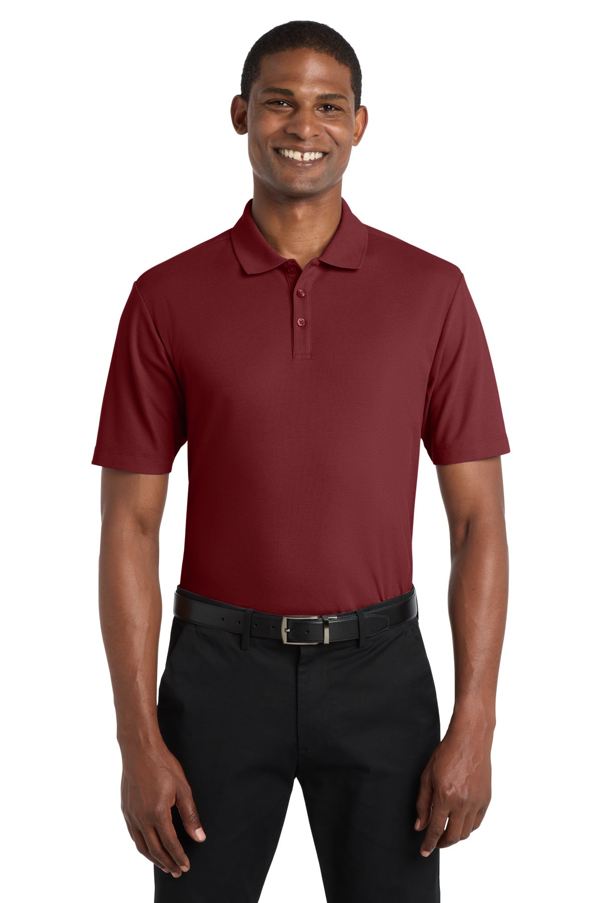 Custom logo Port Authority ® SuperPro React ™ Polo. K810 in Burgundy