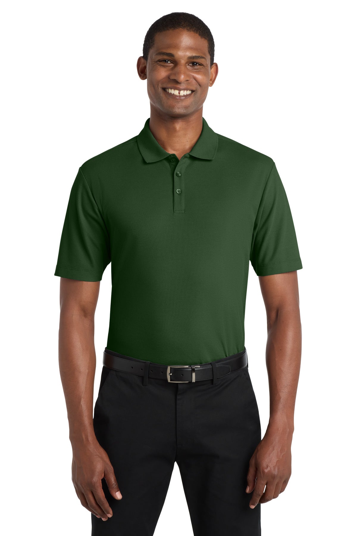Custom logo Port Authority ® SuperPro React ™ Polo. K810 in Dark Green