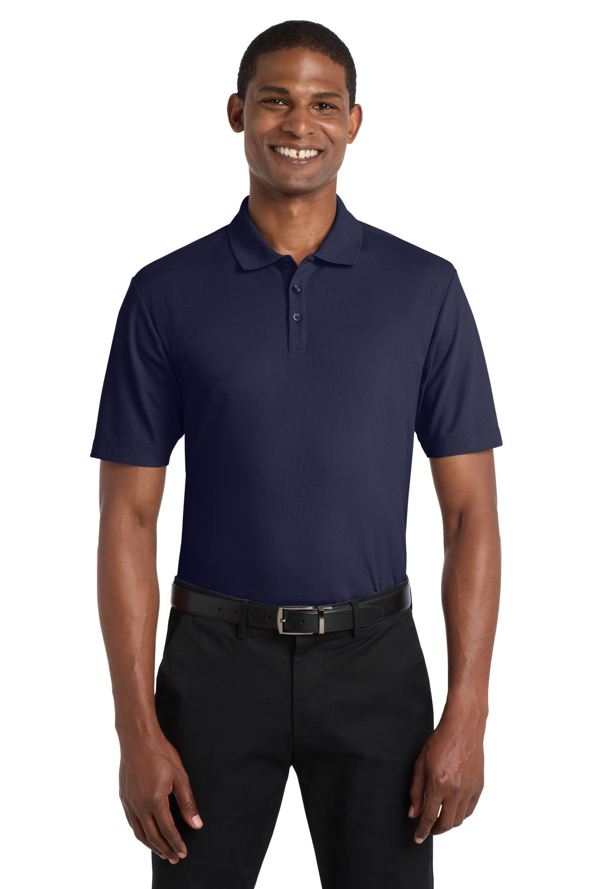 Custom logo Port Authority ® SuperPro React ™ Polo. K810 in True Navy