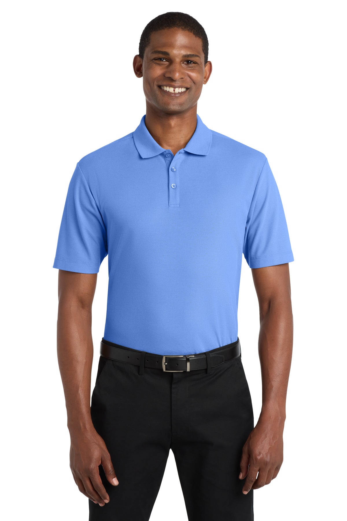 Custom logo Port Authority ® SuperPro React ™ Polo. K810 in Ultramarine Blue