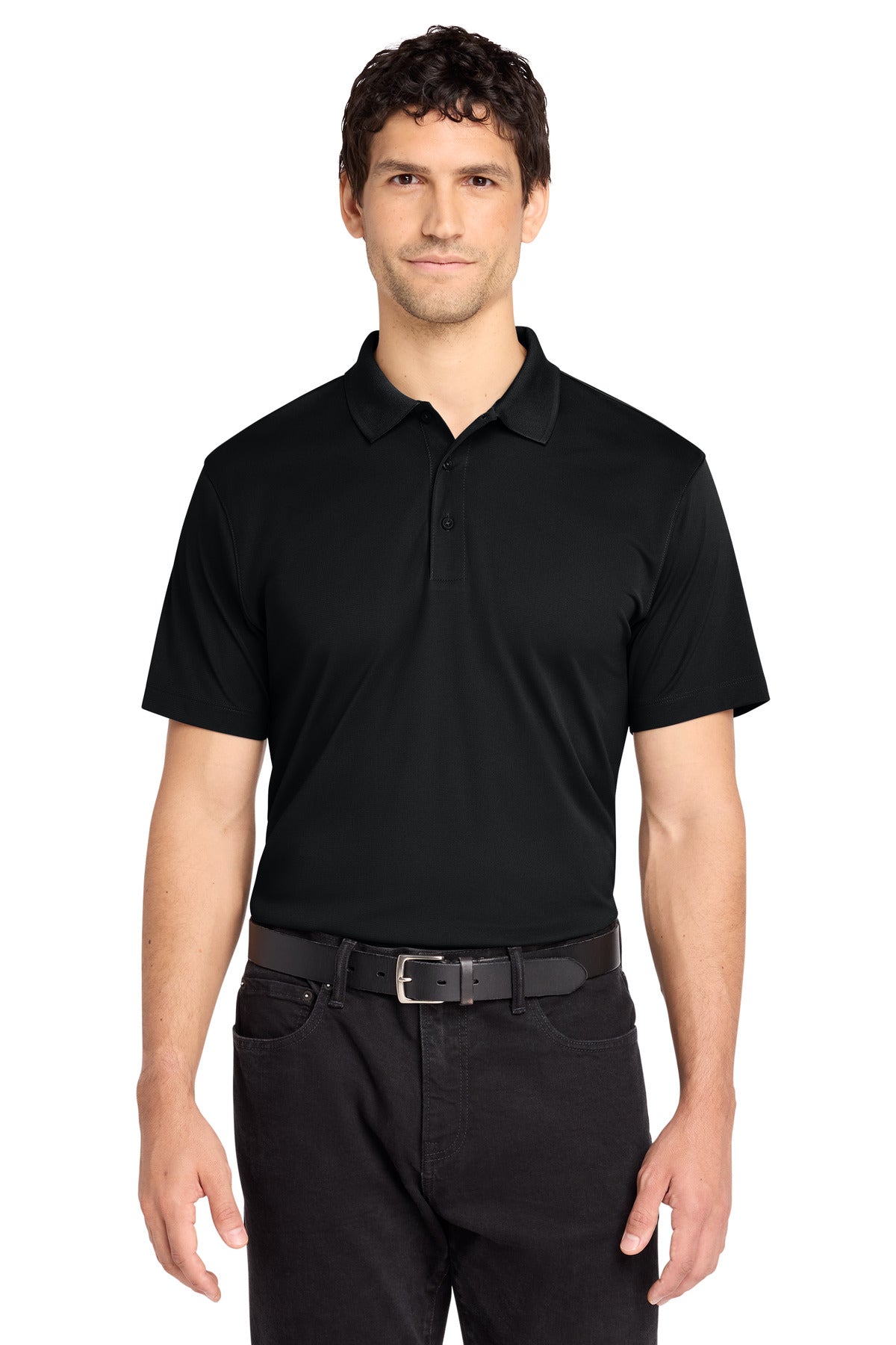 Custom logo Port Authority® C-FREE® Performance Polo K863 in Deep Black