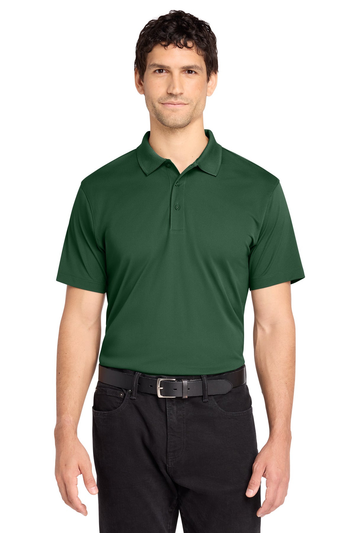 Custom logo Port Authority® C-FREE® Performance Polo K863 in Forest Green