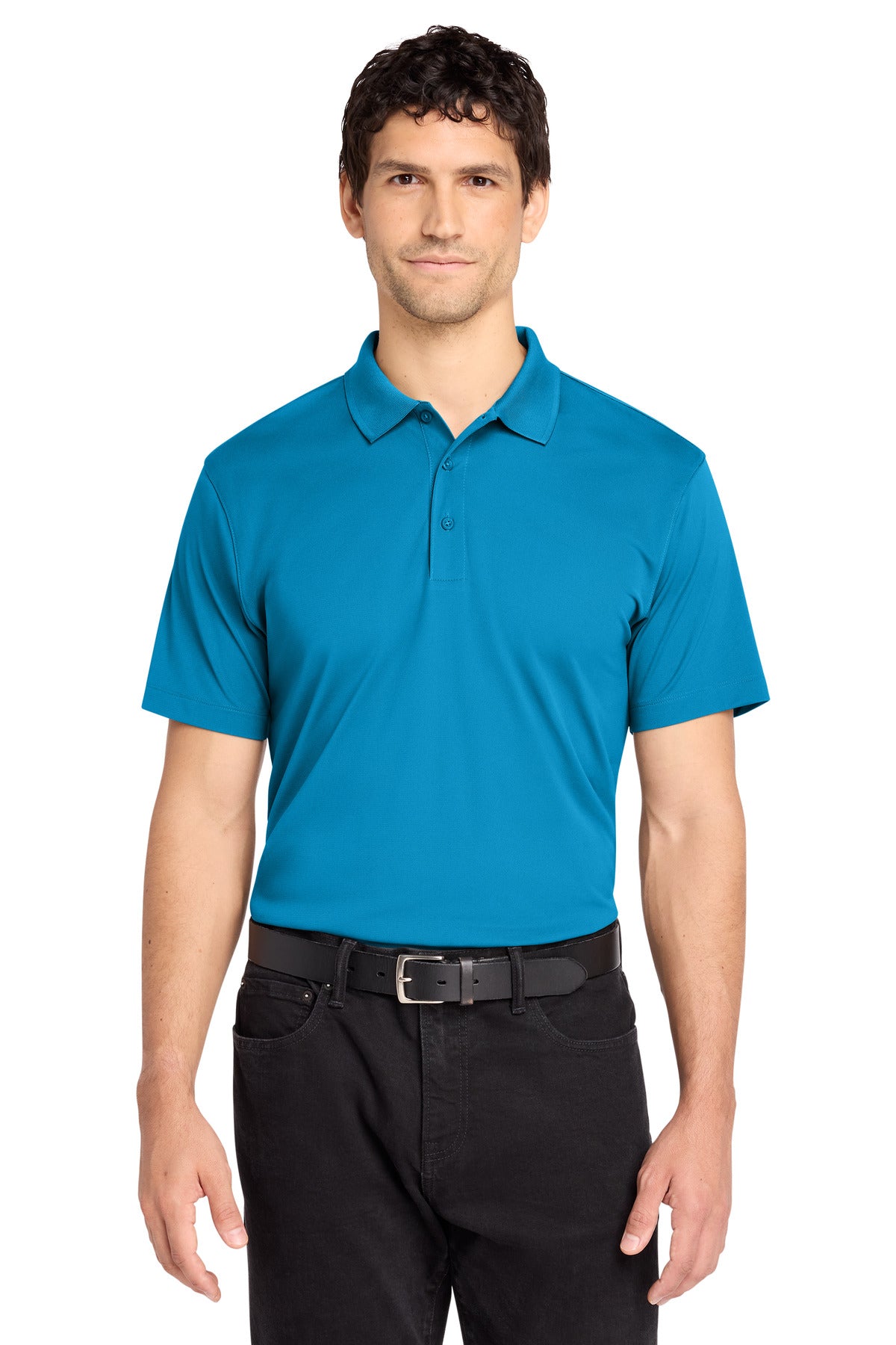 Custom logo Port Authority® C-FREE® Performance Polo K863 in Parcel Blue
