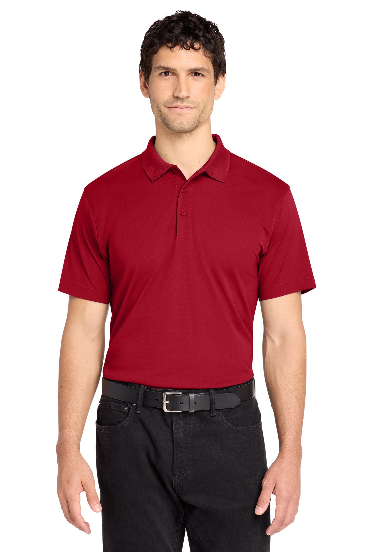 Custom logo Port Authority® C-FREE® Performance Polo K863 in Rich Red