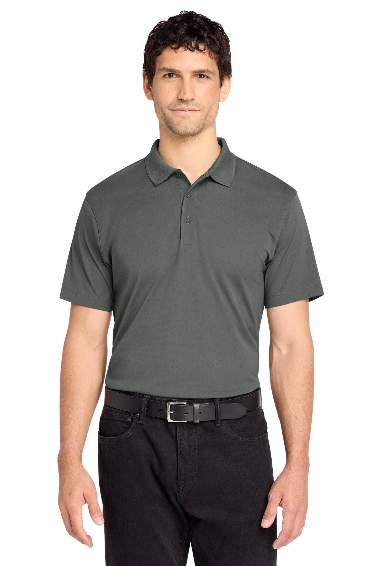 Custom logo Port Authority® C-FREE® Performance Polo K863 in Smoke Grey