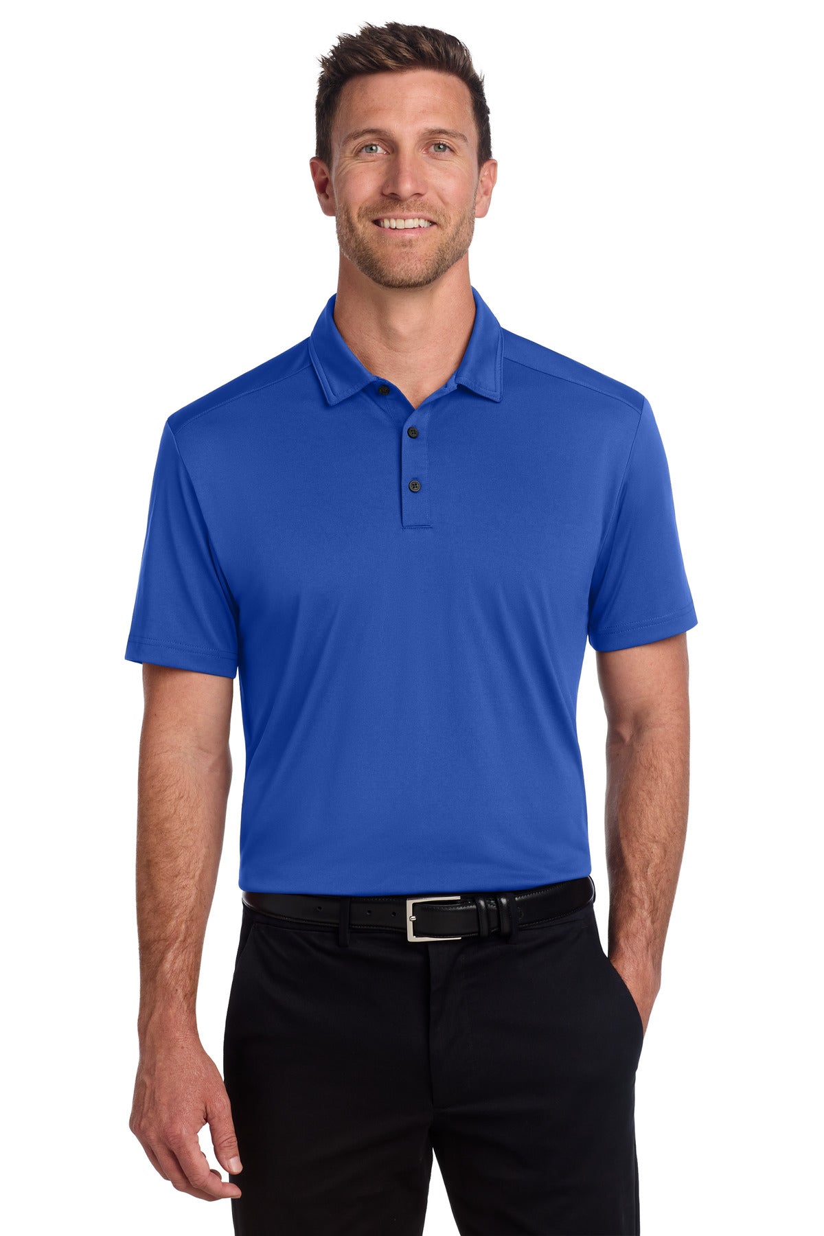 Custom logo Port Authority® C-FREE® Snag-Proof Polo K864 in True Royal