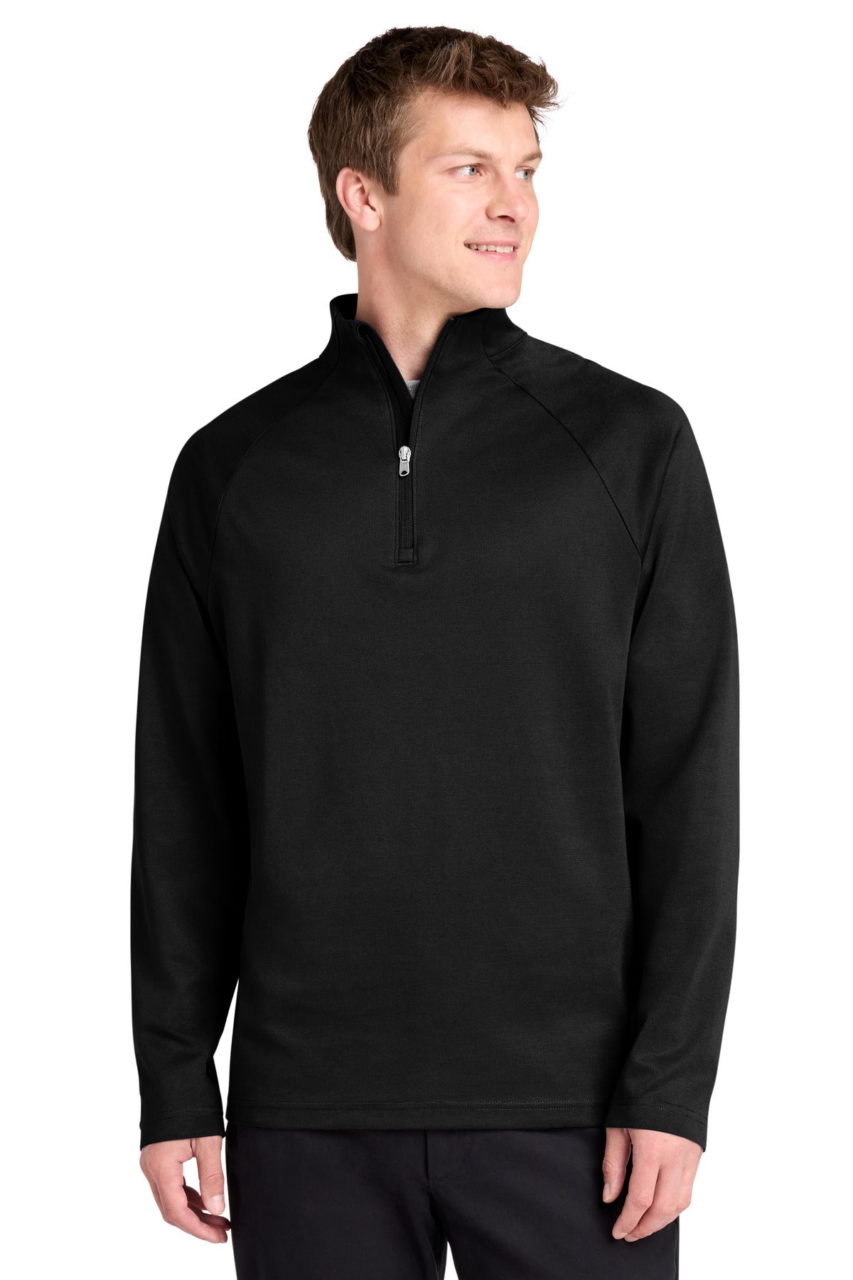 Custom logo Port Authority® C-FREE® Cypress 1/4-Zip K870 in Deep Black