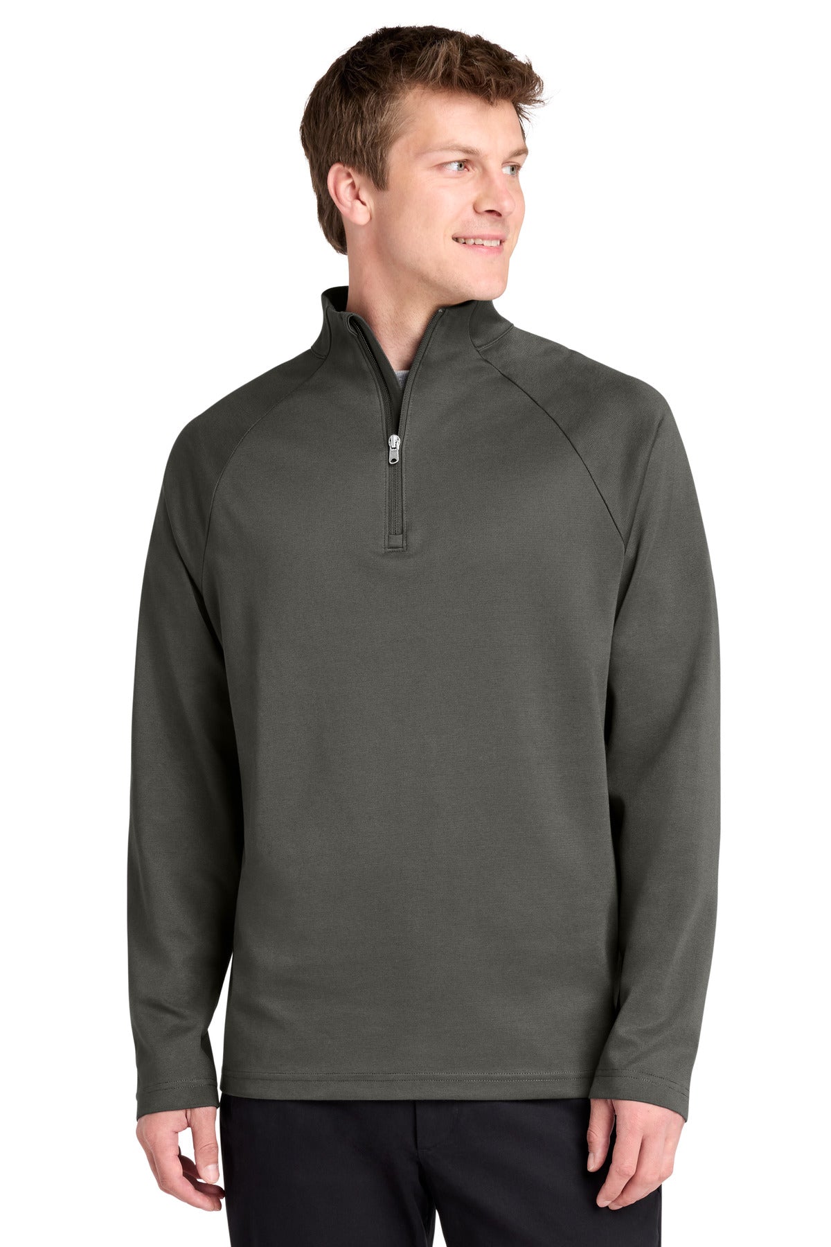 Custom logo Port Authority® C-FREE® Cypress 1/4-Zip K870 in Grey Steel