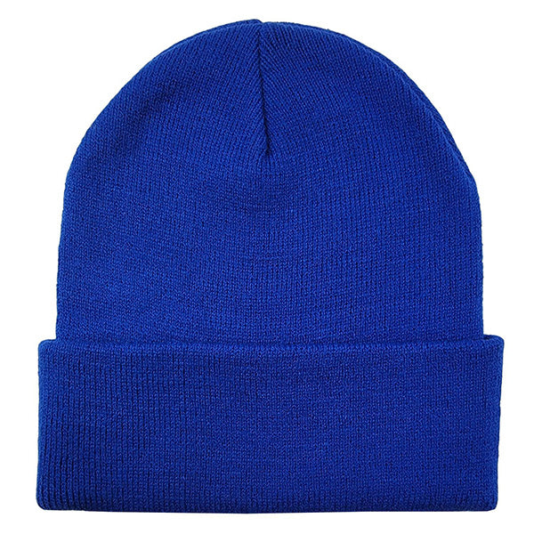 Knit Rolled Cuff Beanie and Text Gloves Combo