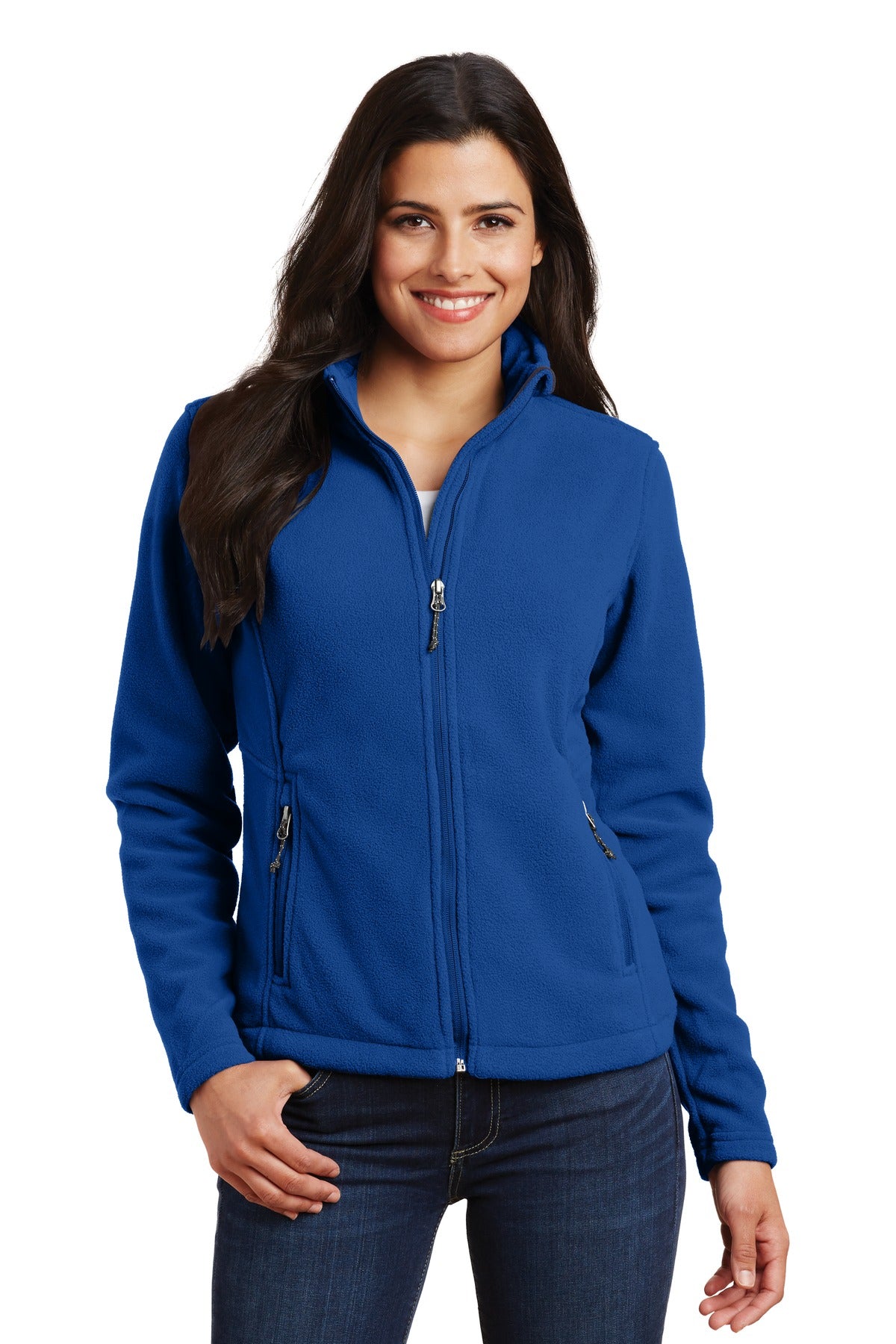 Custom logo Port Authority® Women's Value Fleece Jacket. L217 in True Royal