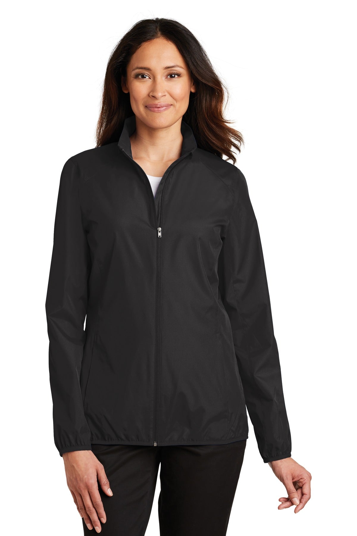 Custom logo Port Authority® Women's Zephyr Full-Zip Jacket. L344 in Black