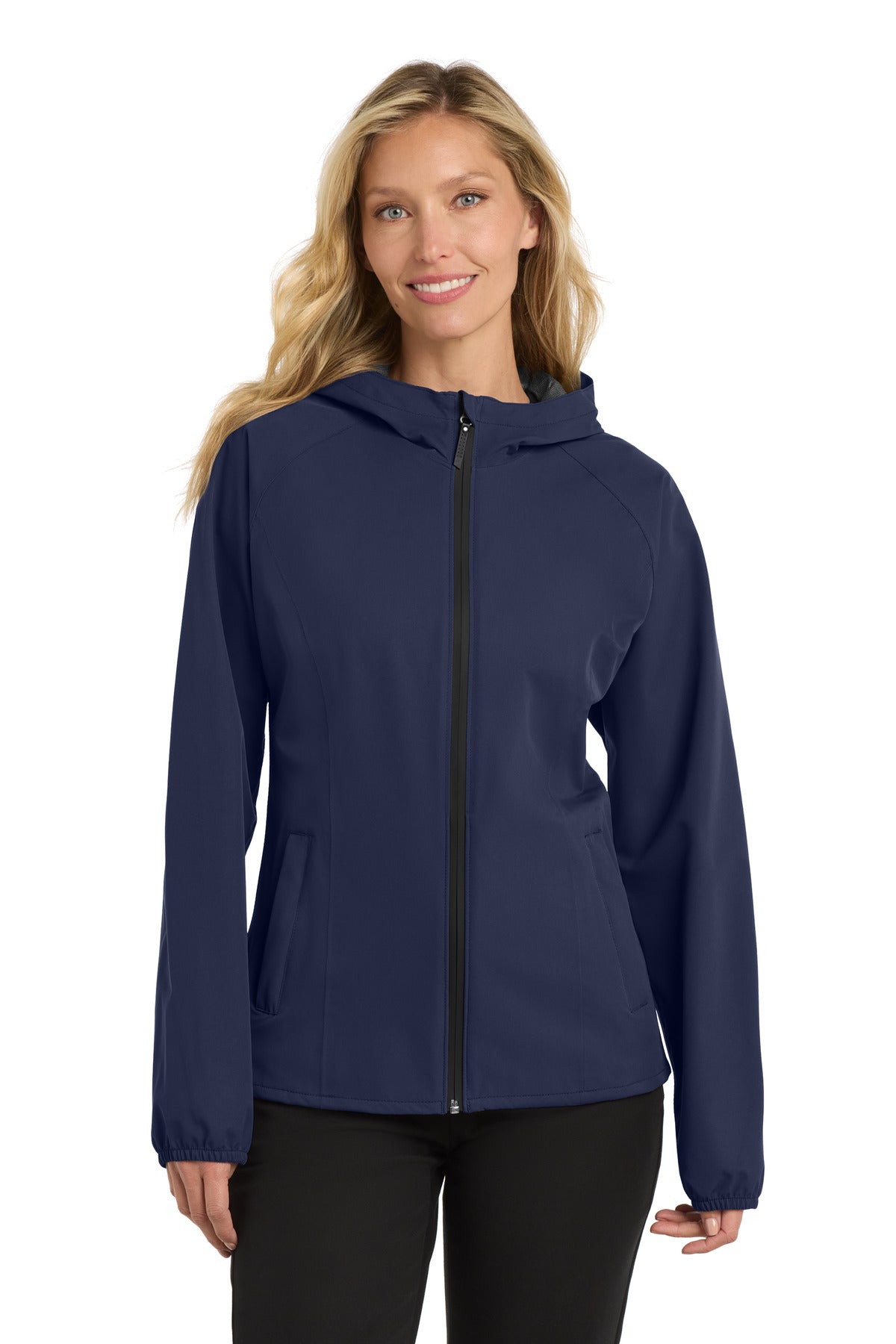 Custom logo Port Authority ® Women's Essential Rain Jacket L407 in True Navy