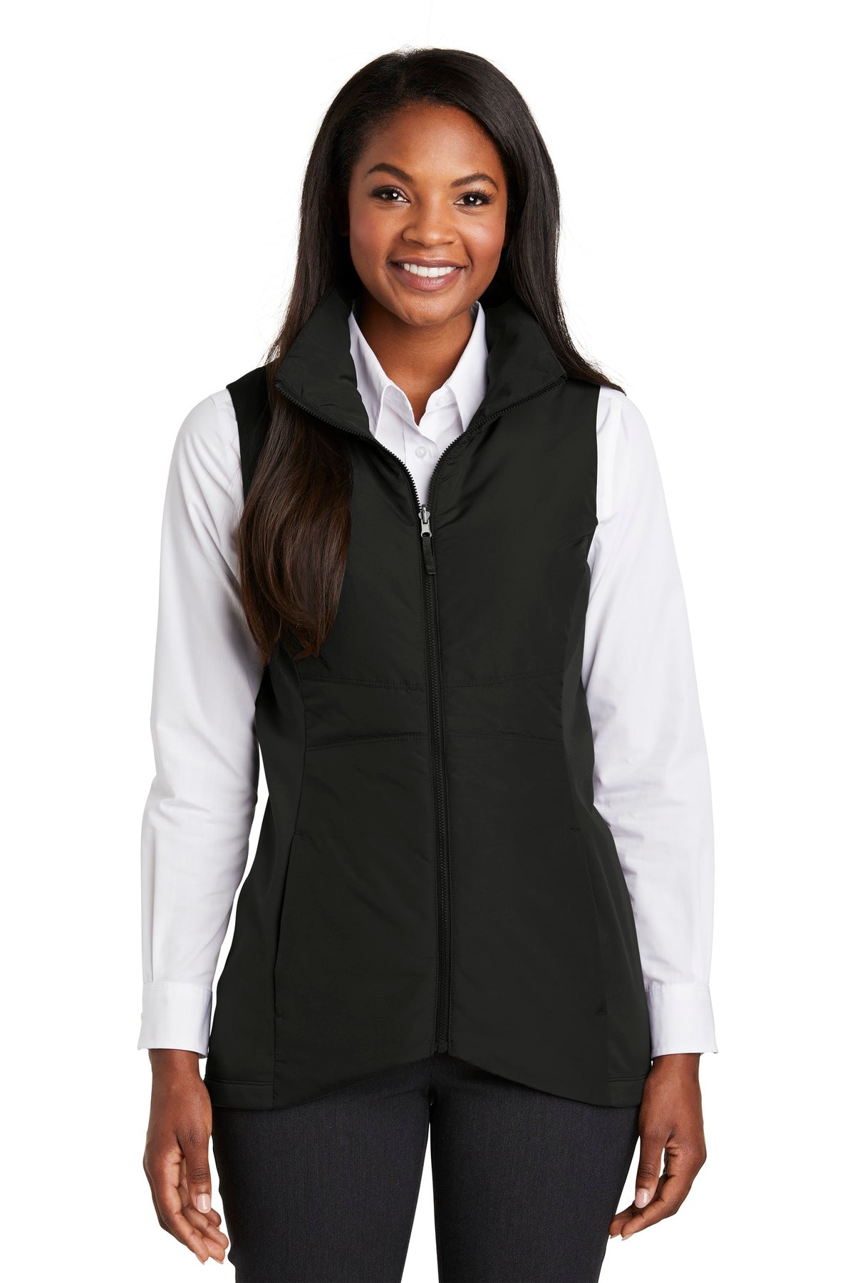 Custom logo Port Authority ® Women's Collective Insulated Vest. L903 in Deep Black