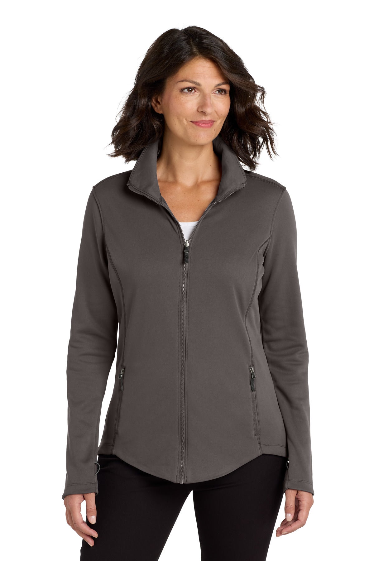 Custom logo Port Authority ® Women's Collective Smooth Fleece Jacket. L904 in Graphite