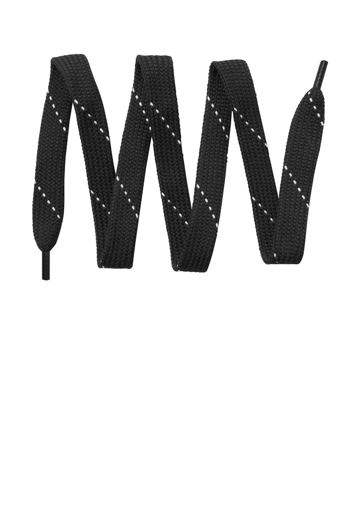 Custom logo Sport-Tek® Laces. LACE in Black/ White