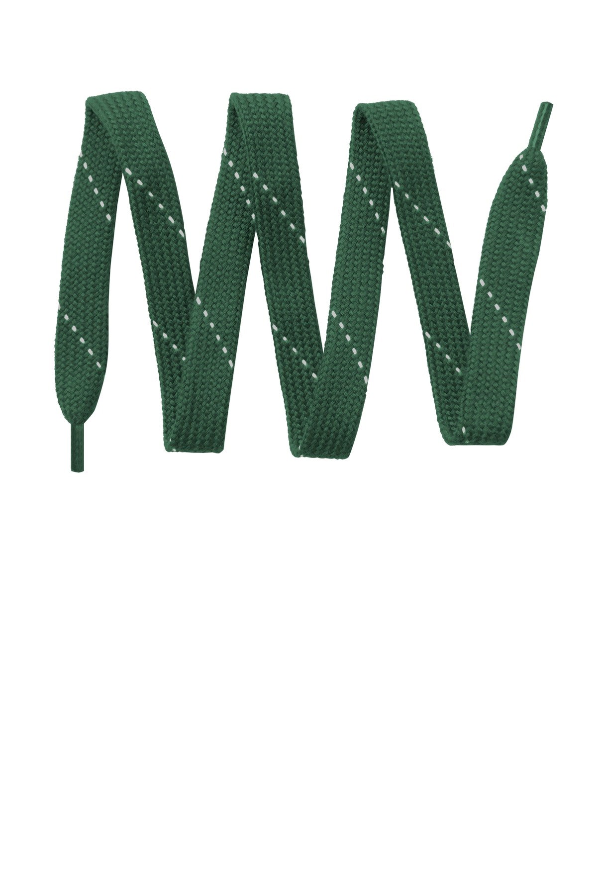 Custom logo Sport-Tek® Laces. LACE in Forest Green/ White