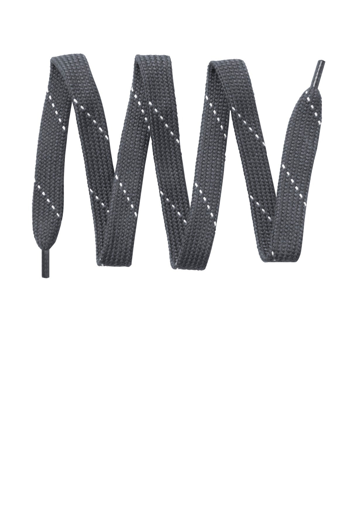 Custom logo Sport-Tek® Laces. LACE in Graphite/ White