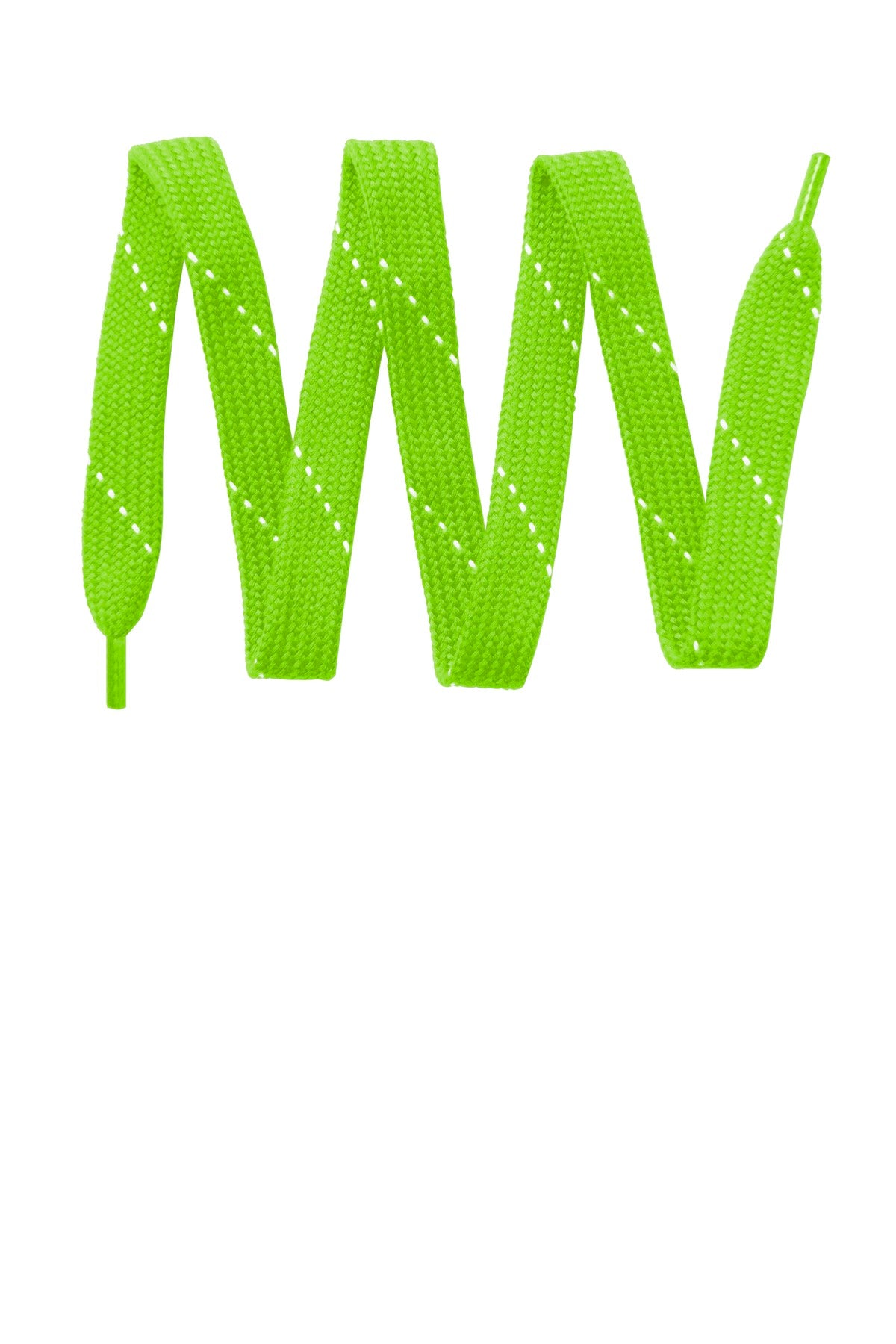 Custom logo Sport-Tek® Laces. LACE in Neon Green/ White