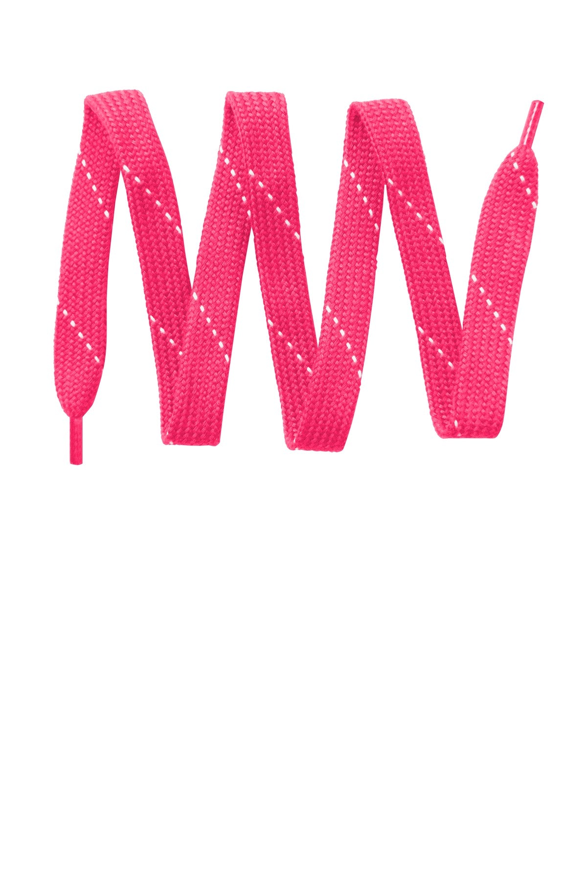 Custom logo Sport-Tek® Laces. LACE in Neon Pink/ White