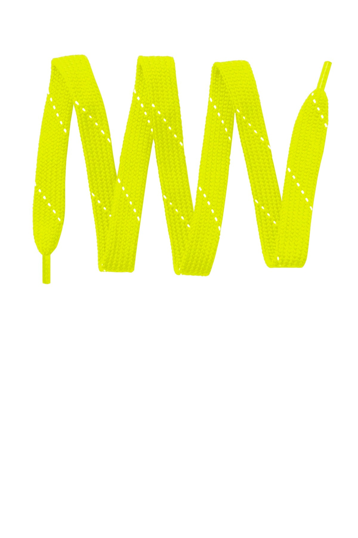 Custom logo Sport-Tek® Laces. LACE in Neon Yellow/ White
