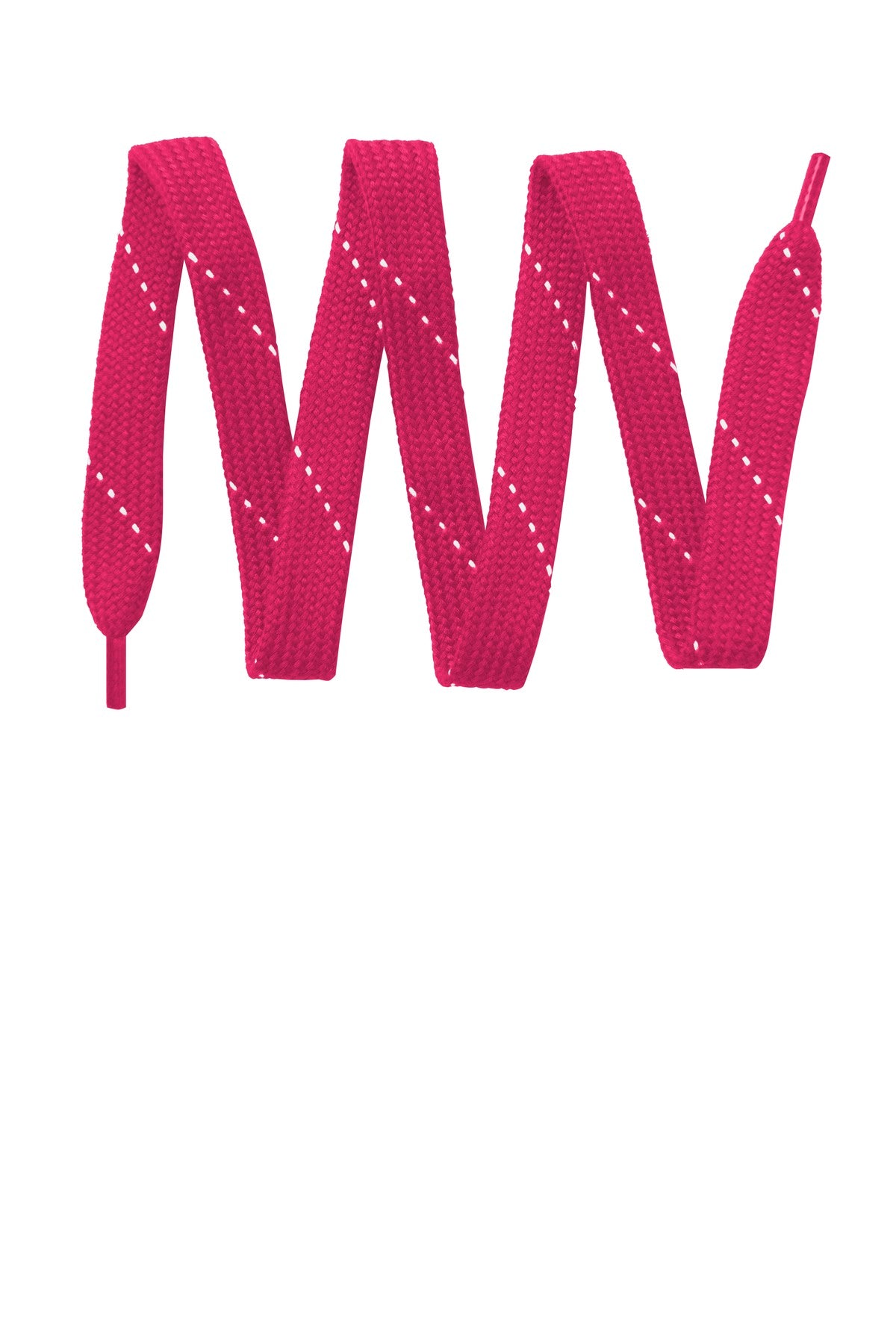 Custom logo Sport-Tek® Laces. LACE in Pink Raspberry/ White
