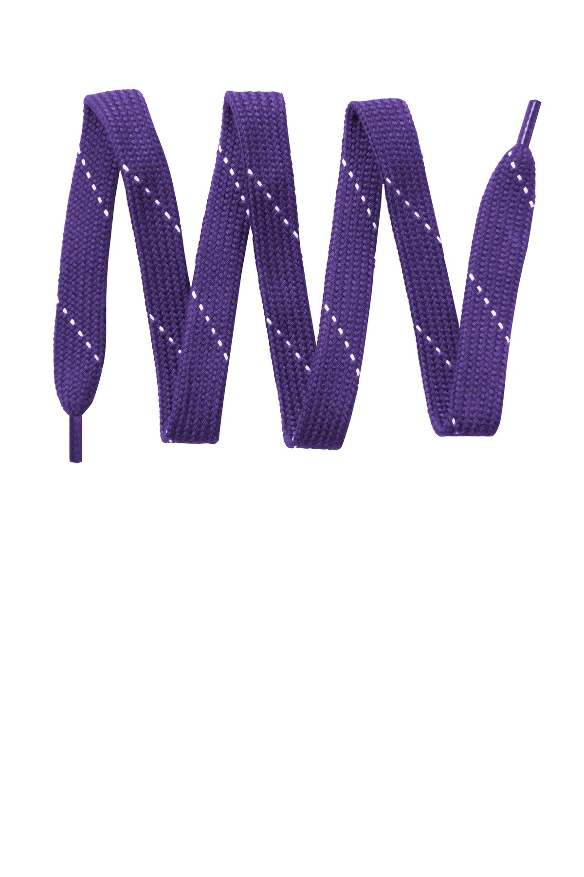 Custom logo Sport-Tek® Laces. LACE in Purple/ White