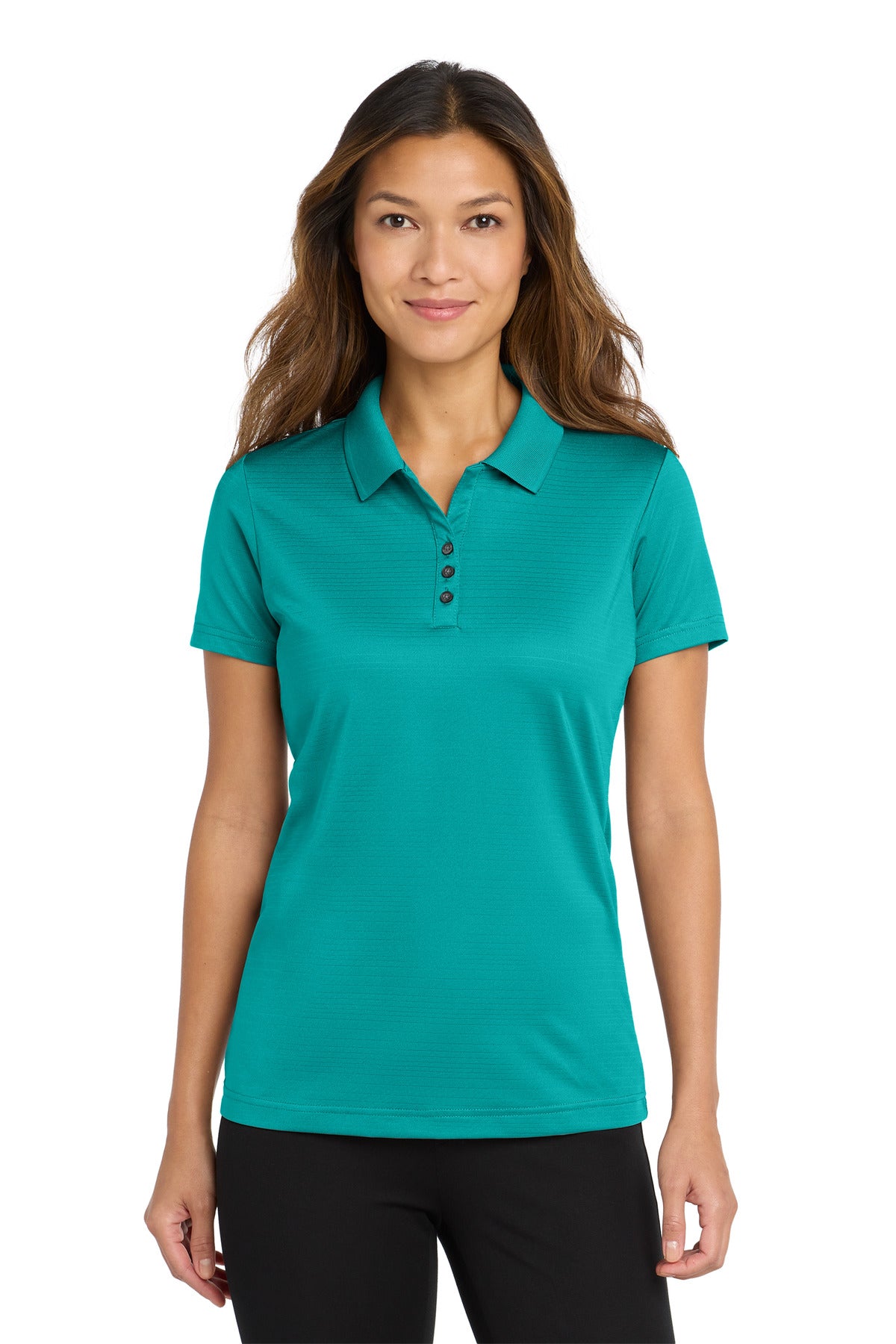 Custom logo Port Authority ® Women's Eclipse Stretch Polo. LK587 in Tropic Blue