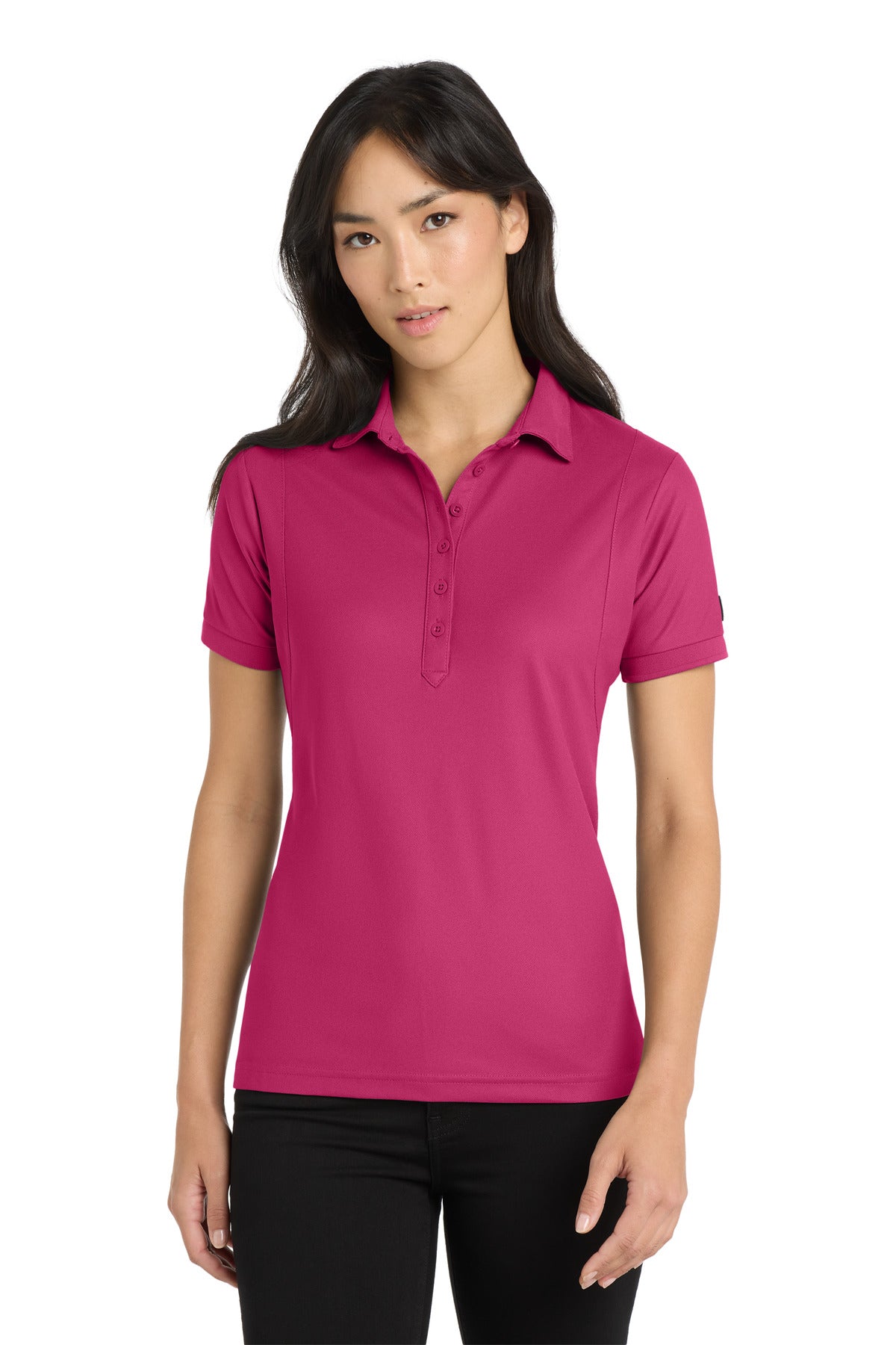 Custom logo OGIO® - Jewel Polo. LOG101 in Pink Crush