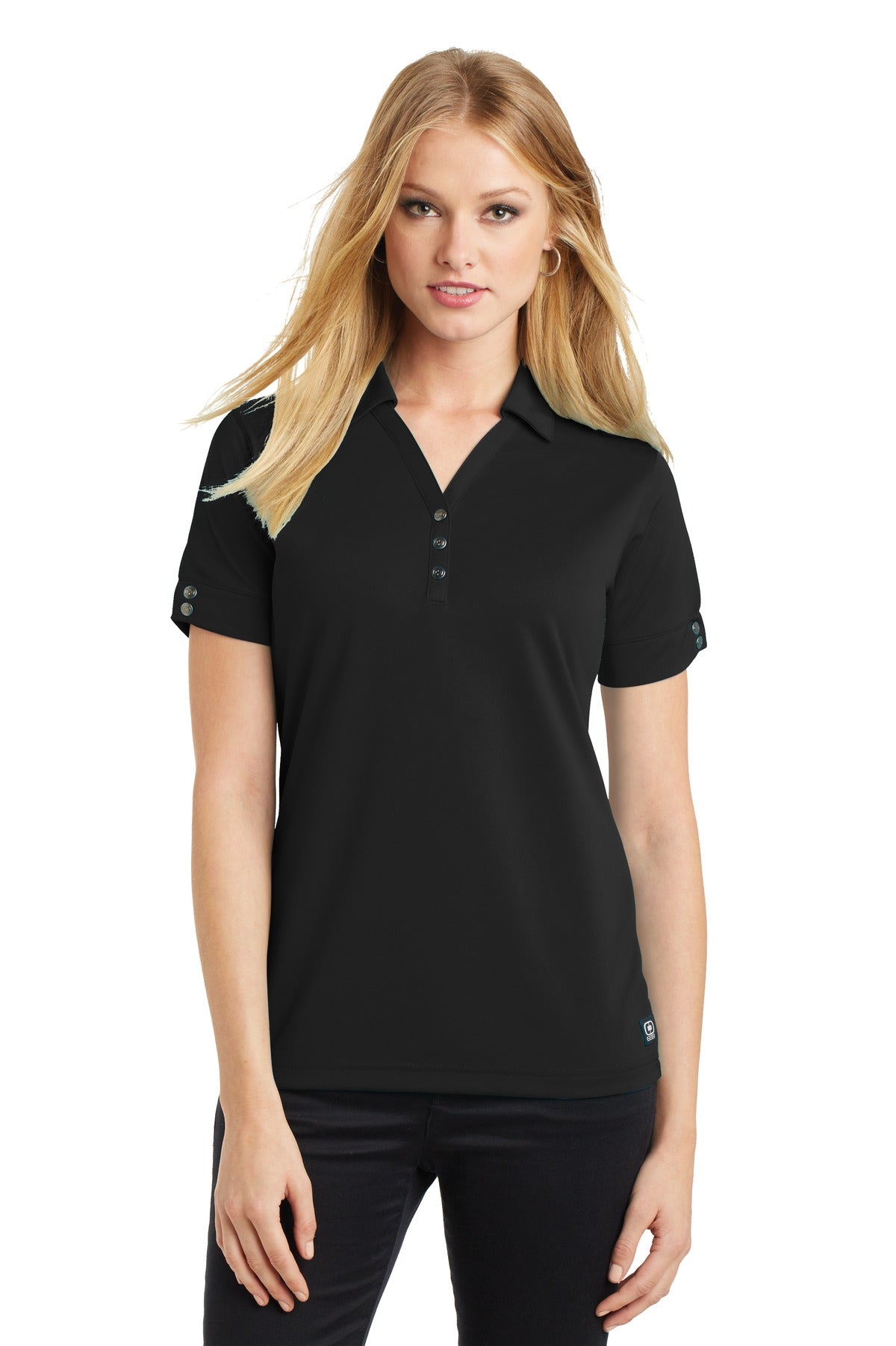 Custom logo OGIO® - Glam Polo. LOG105 in Blacktop
