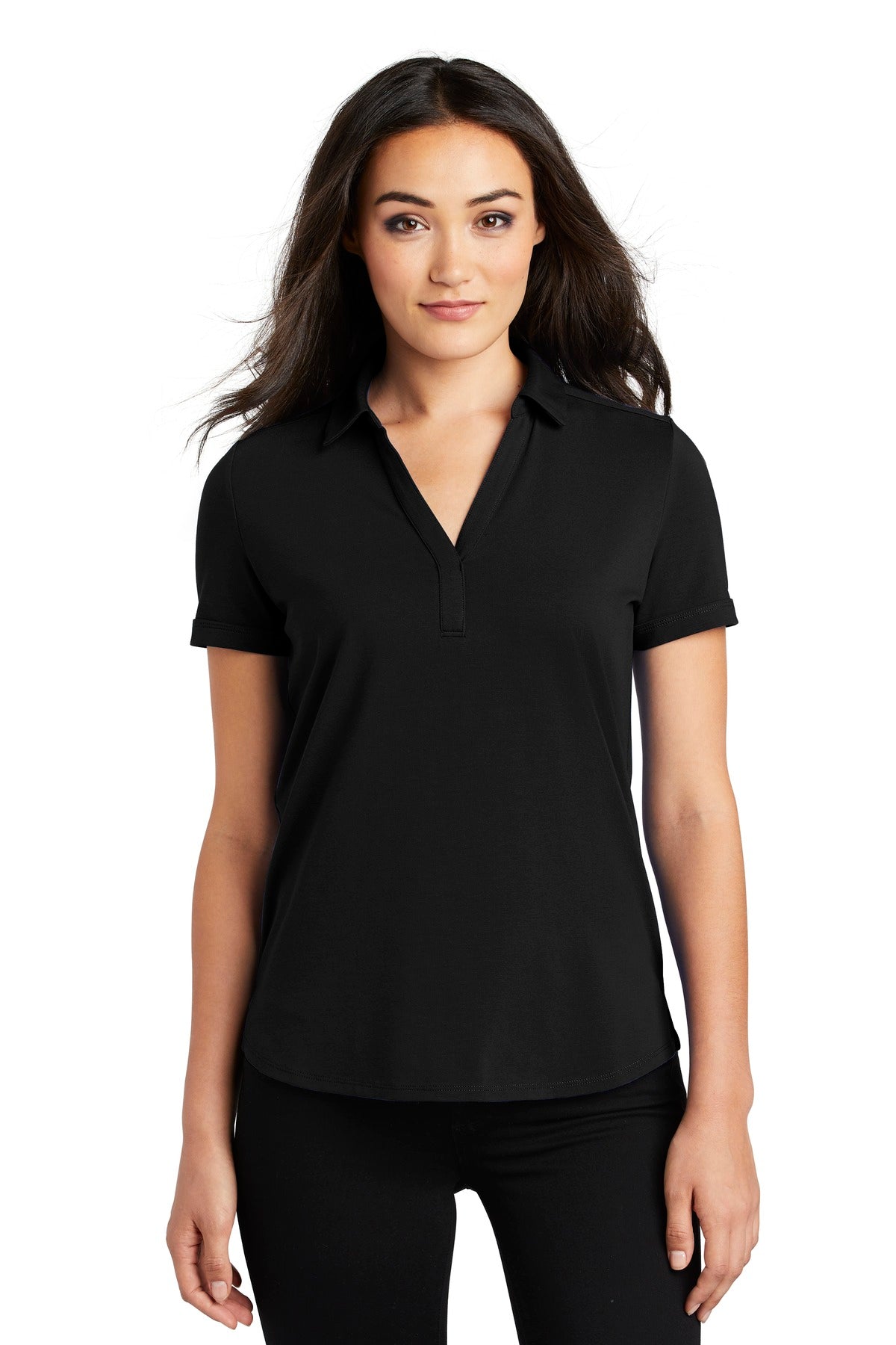 Custom logo OGIO ® Women's Limit Polo. LOG138 in Blacktop