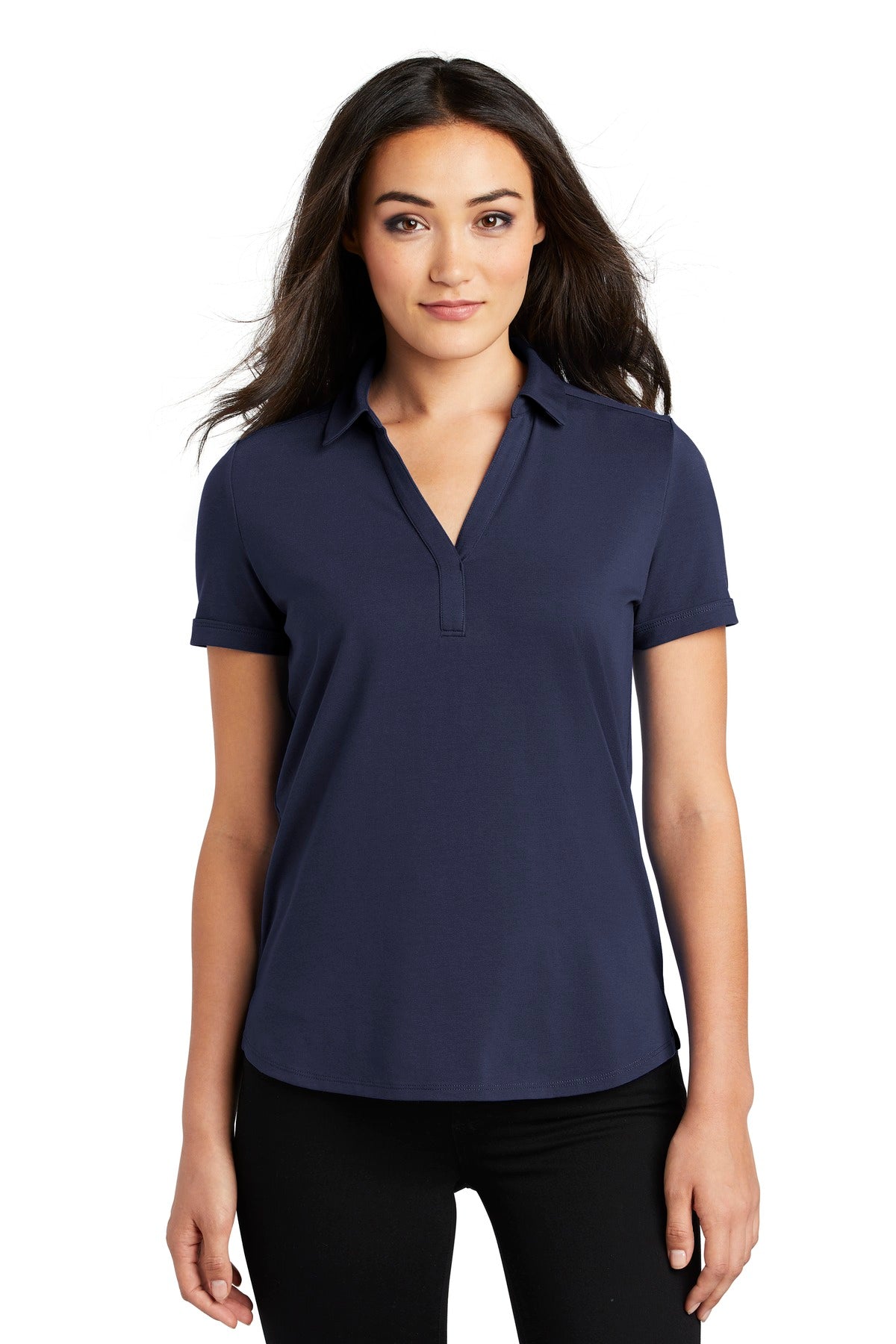Custom logo OGIO ® Women's Limit Polo. LOG138 in Navy