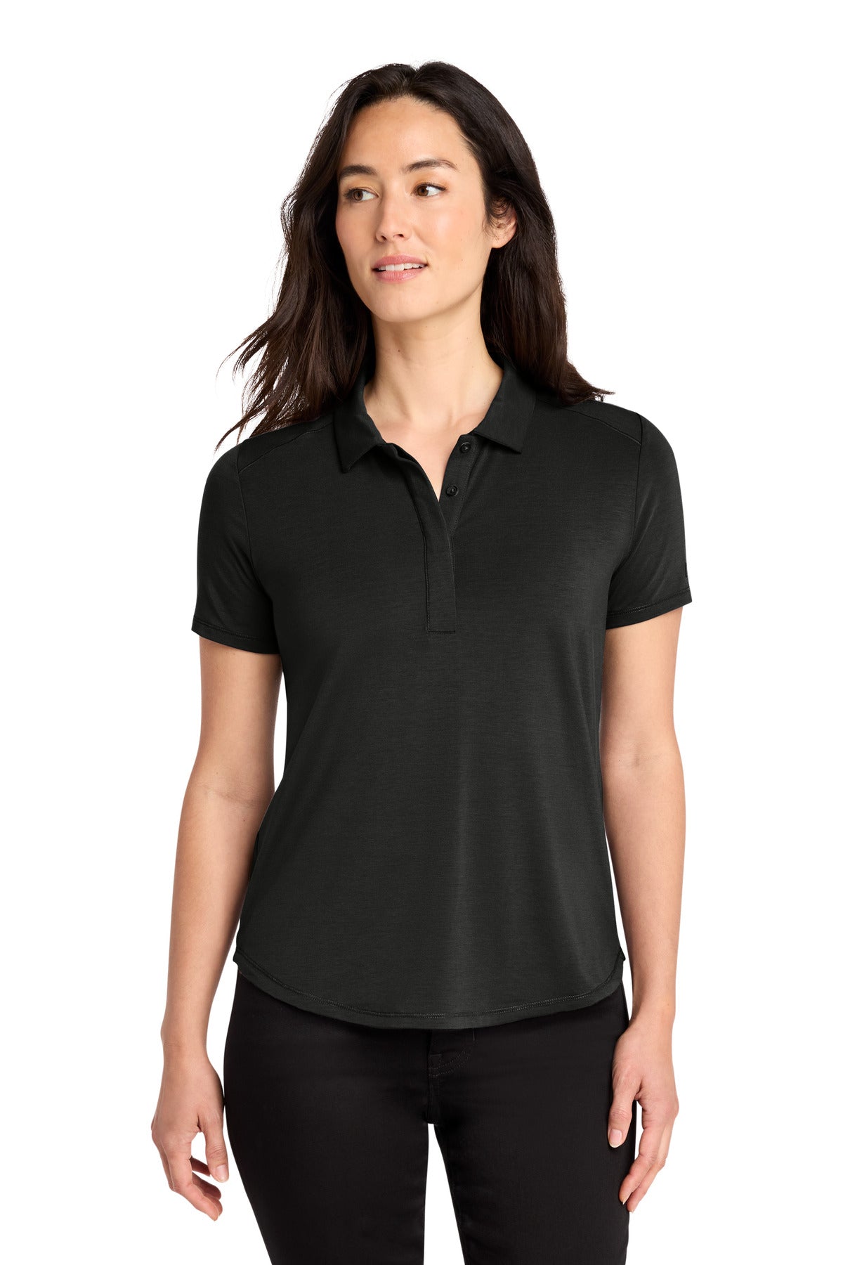 Custom logo OGIO® Women's Motion Polo LOG152 in Blacktop