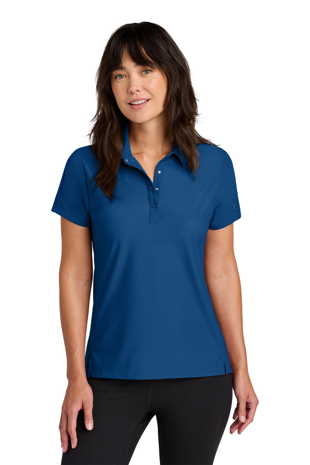 Custom logo OGIO® Women's Envision Polo LOG154 in Force Blue