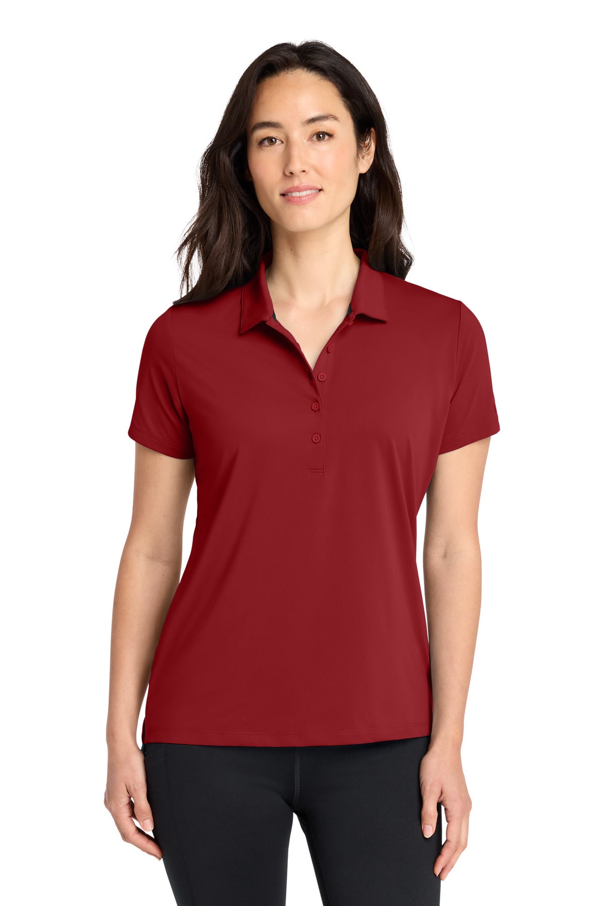 Custom logo OGIO® Women's Regain Polo LOG170 in Signal Red