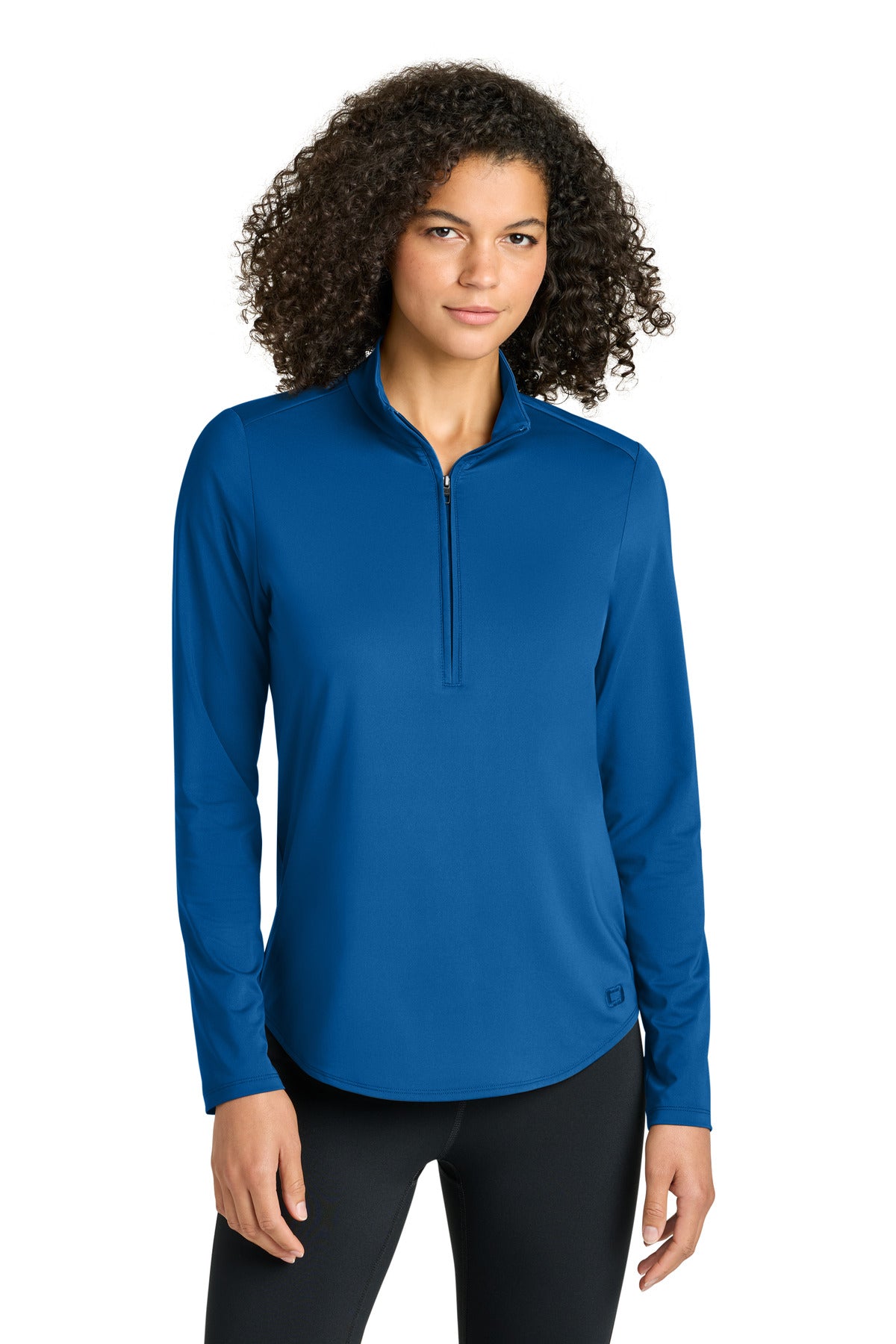 Custom logo OGIO® Women's Regain 1/2-Zip LOG172 in Cobalt Blue