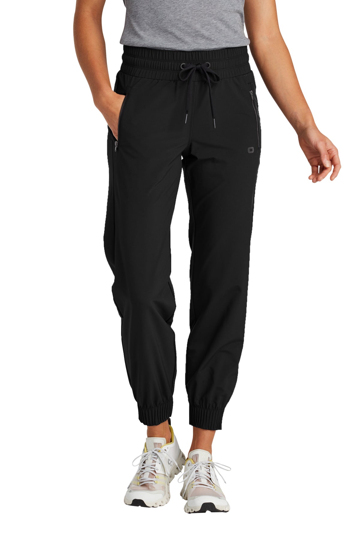 Custom logo OGIO® Women's Connection Jogger LOG707 in Blacktop