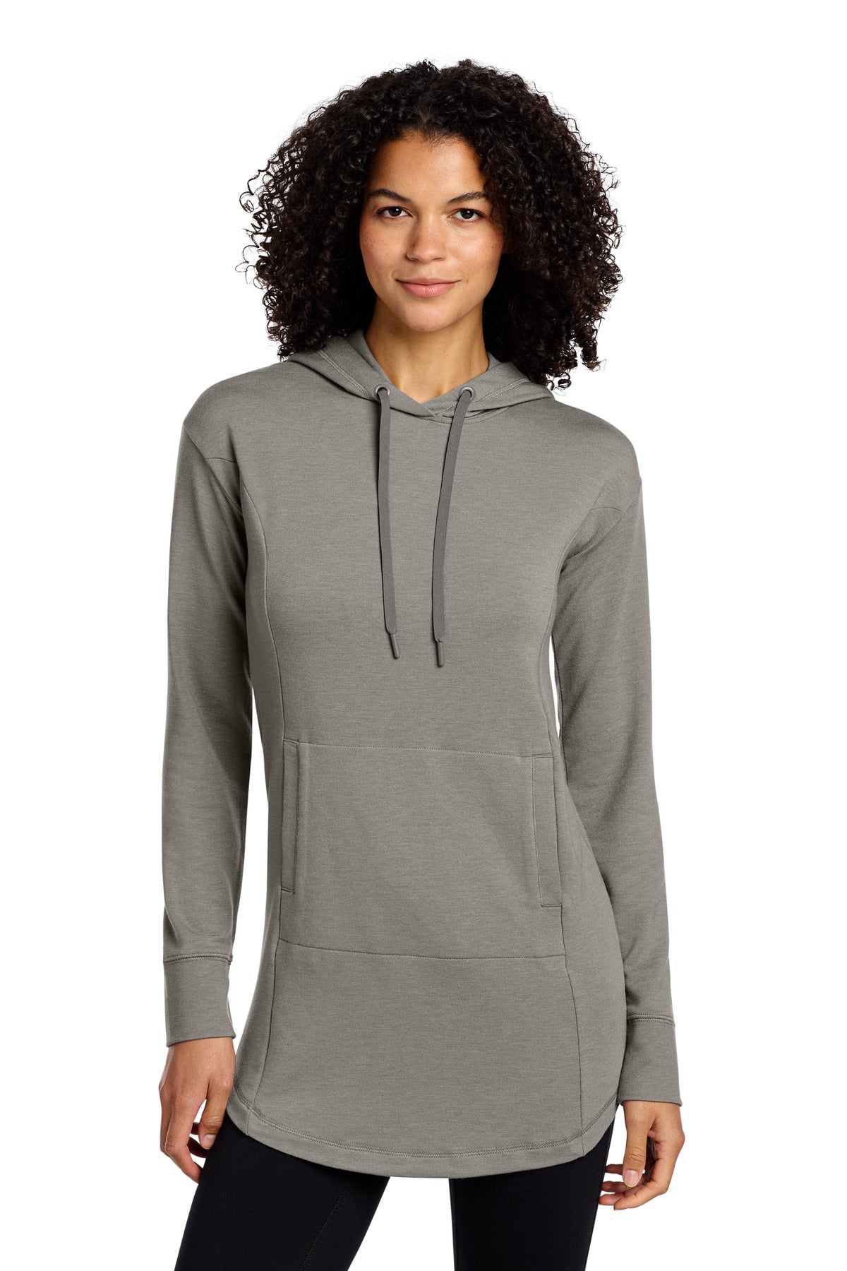 Custom logo OGIO® Women's Luuma Flex Tunic LOG827 in Petrol Grey Heather