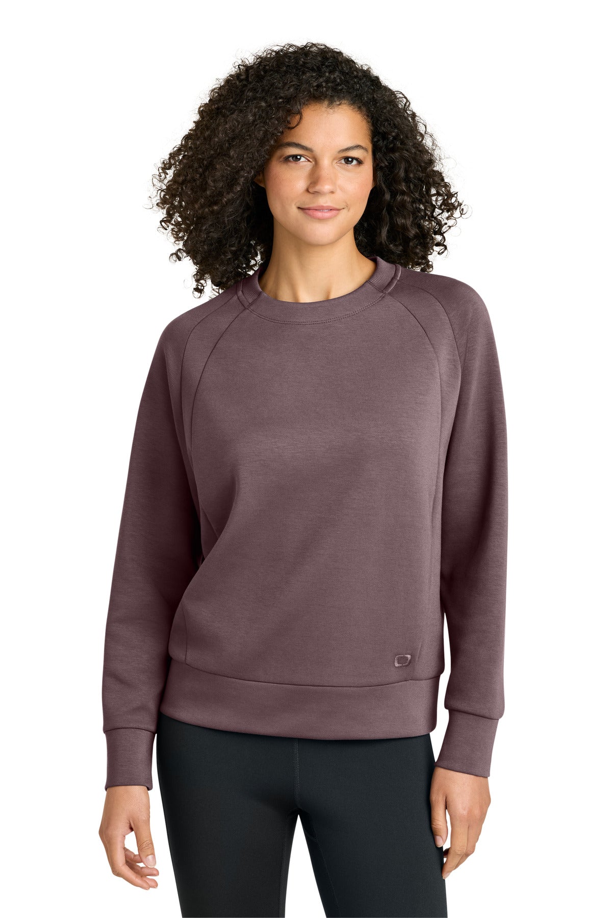 Custom logo OGIO® Women's Transcend Pullover LOG863 in Ashen Plum