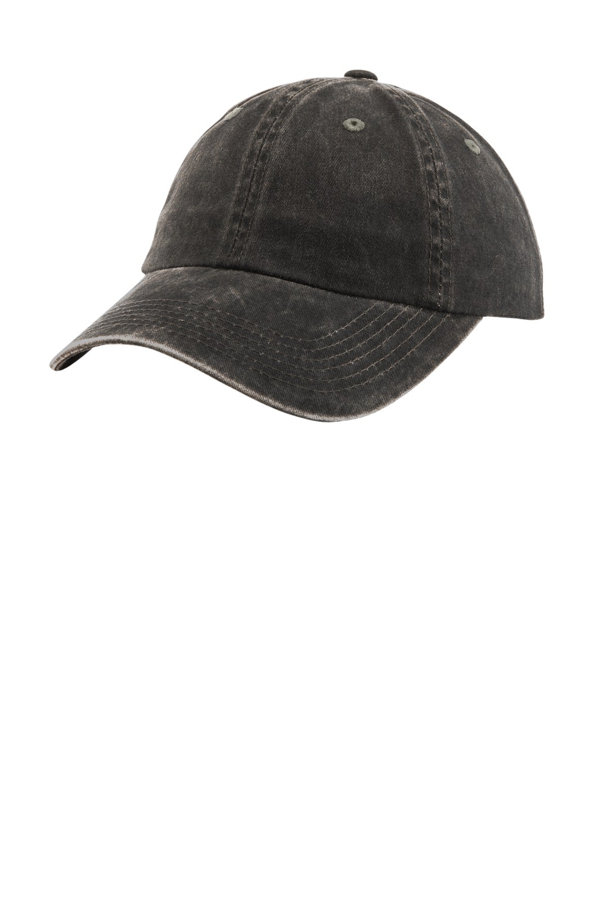 Custom logo Port Authority® Women's Garment-Washed Cap. LPWU in Black