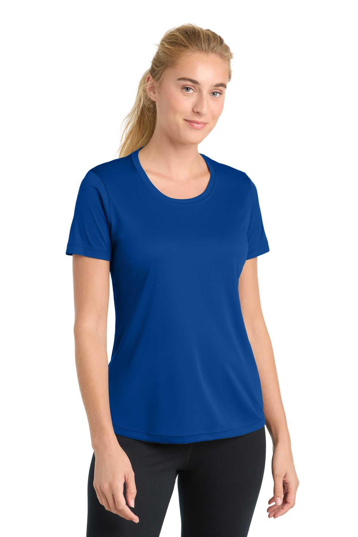 Custom logo Sport-Tek® Women's PosiCharge® Competitor™ Tee. LST350 in True Royal